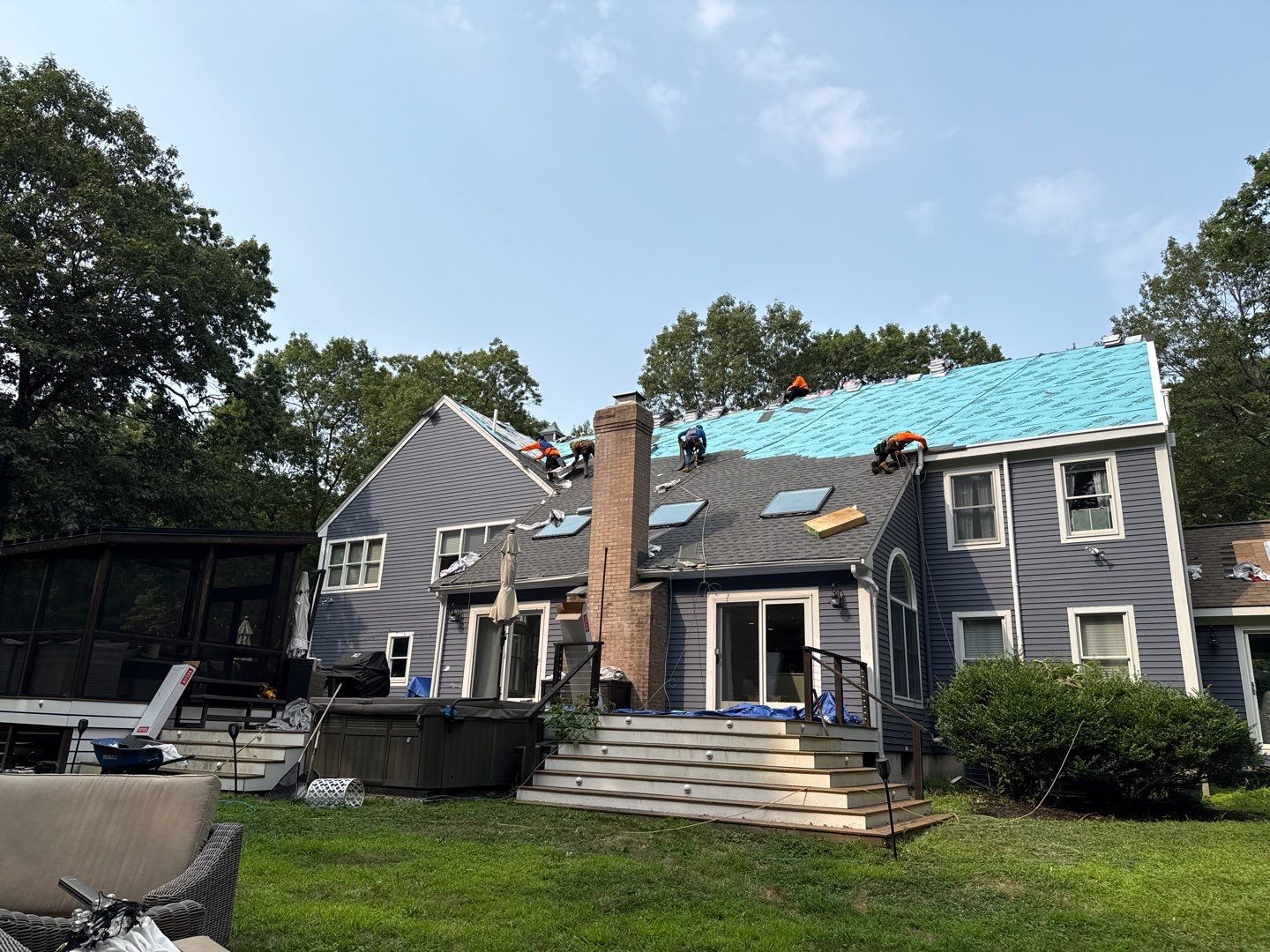 Solar-Ready Roof Replacement with GAF Pewter Gray Shingles & VELUX Skylights by Sensible Home Solutions