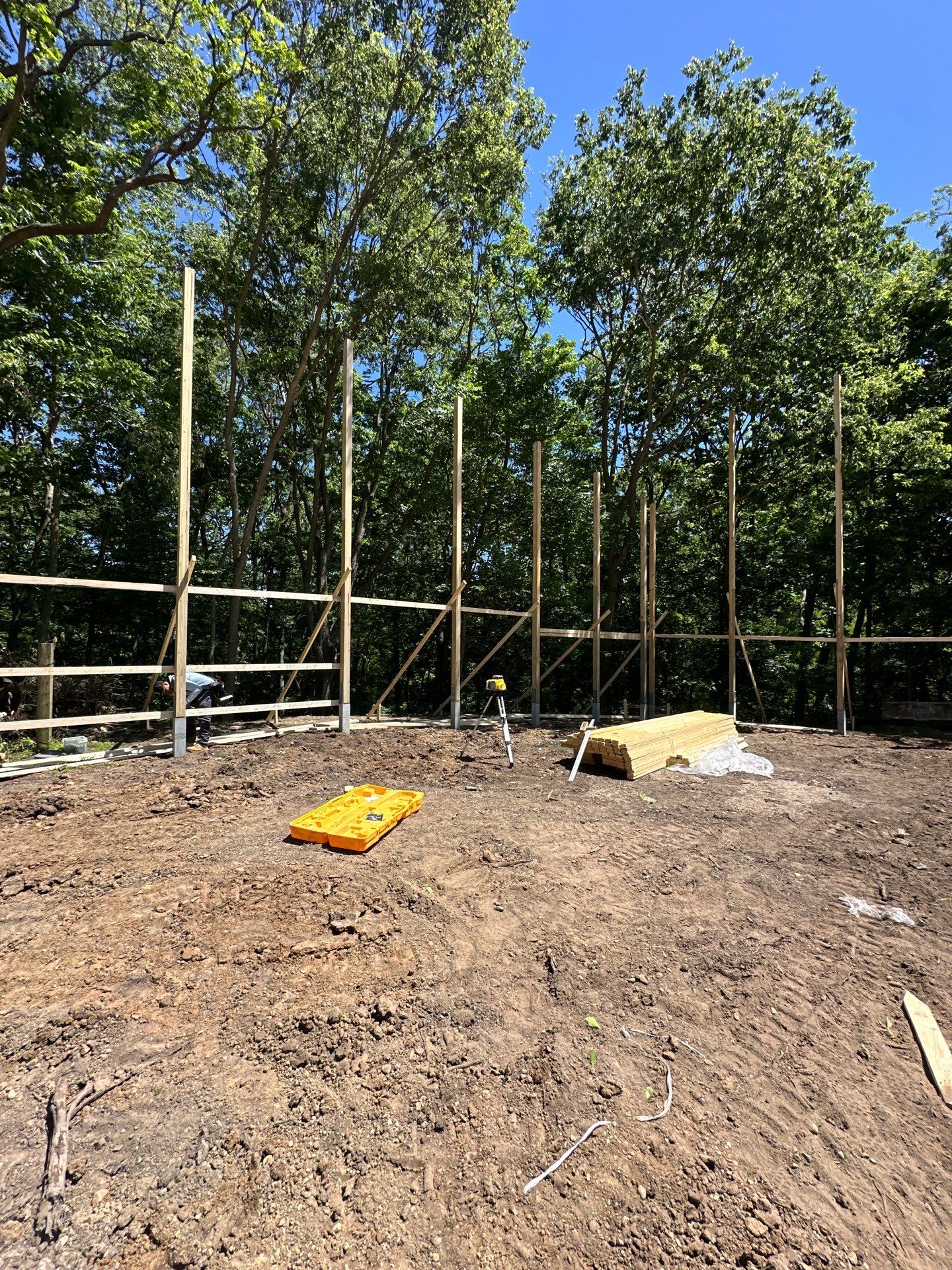 40'x50'x16' Pole Barn Project by The Barn Builders