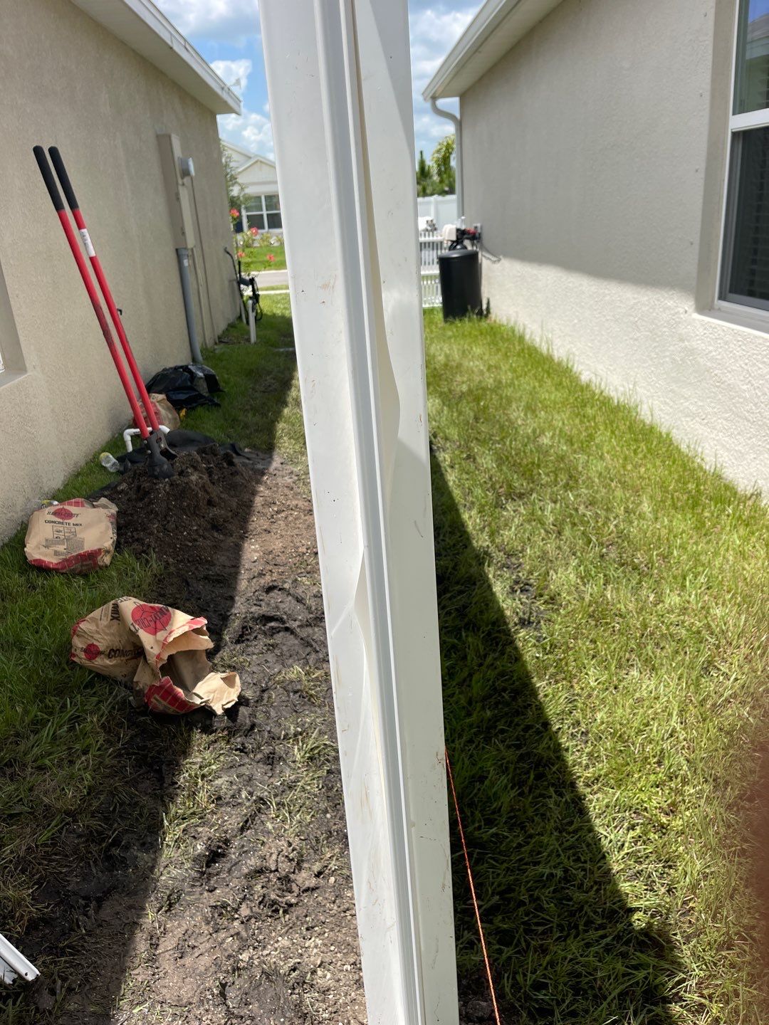 Vinyl Fence Installation using 6ft White Vinyl Picket Fence by Asap fence and gates, LLC