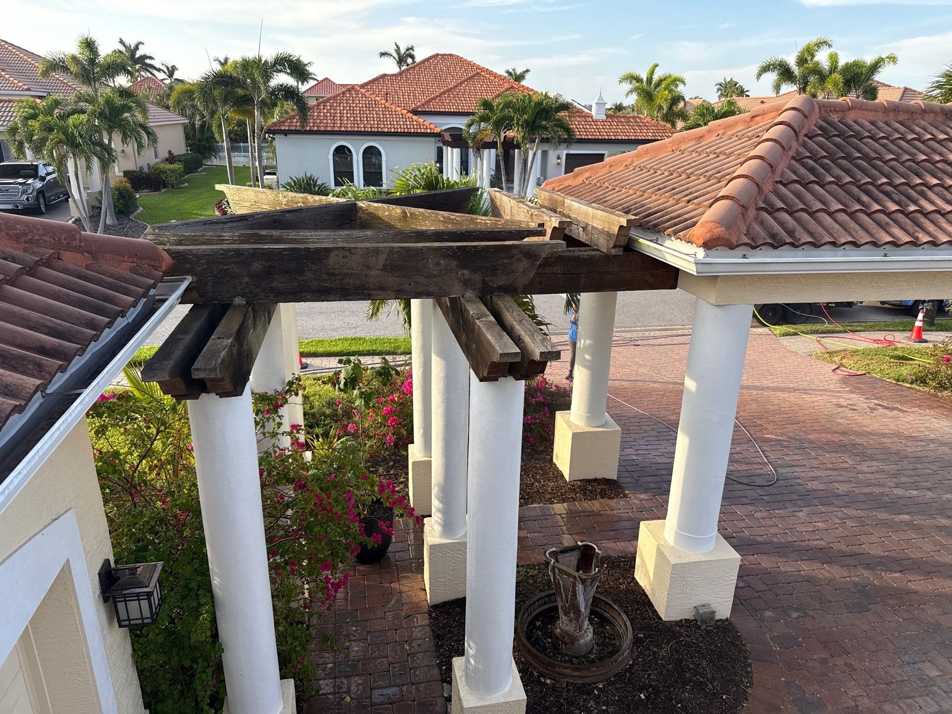 Roof Cleaning & Gutter Brightening | The Inlets Community | Manatee River | Bradenton, FL by Sunshine AquaWash