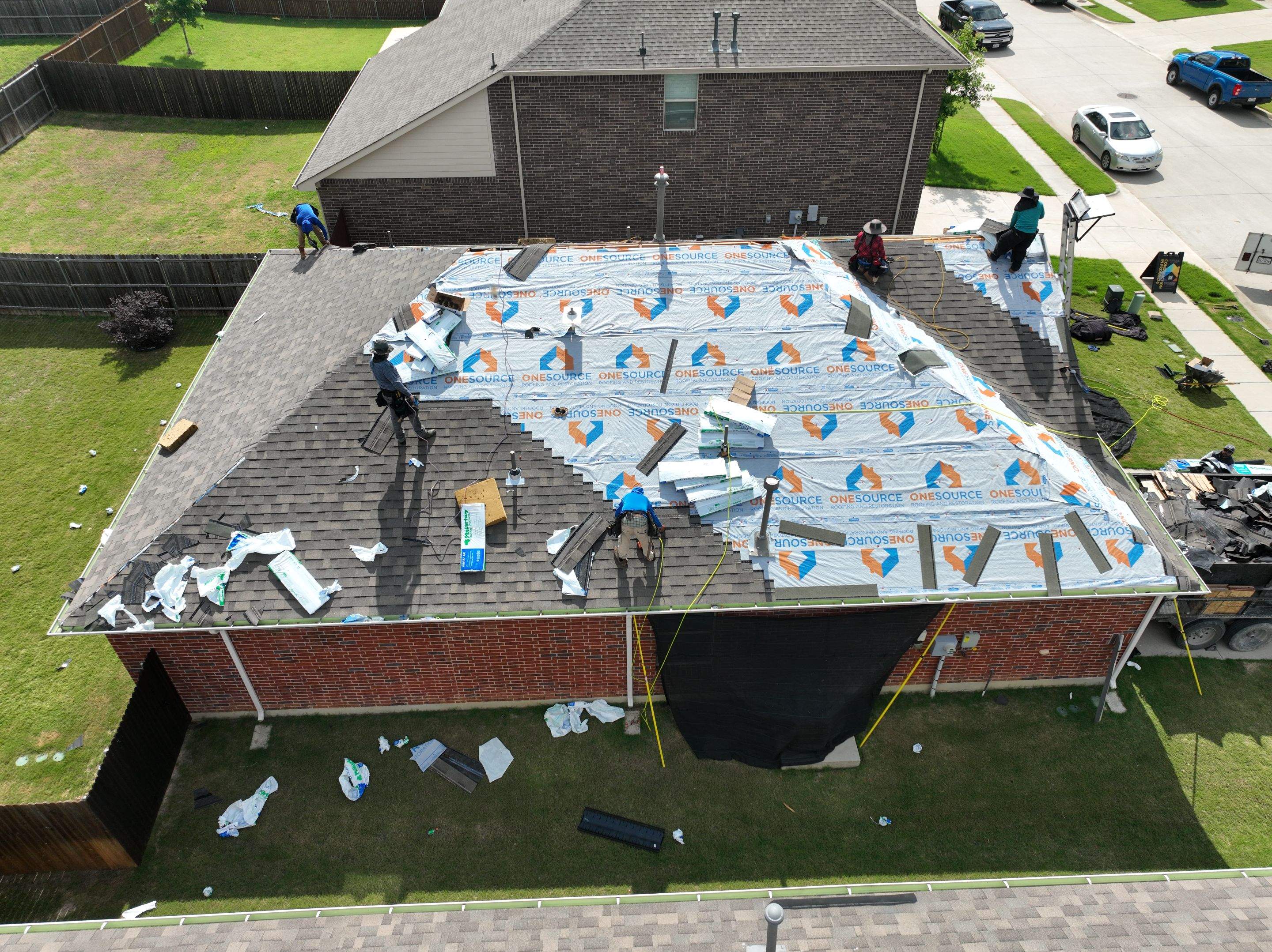 Residential Roofing Installation using Malarkey Vista Weathered Wood Plus by OneSource Roofing and Restoration
