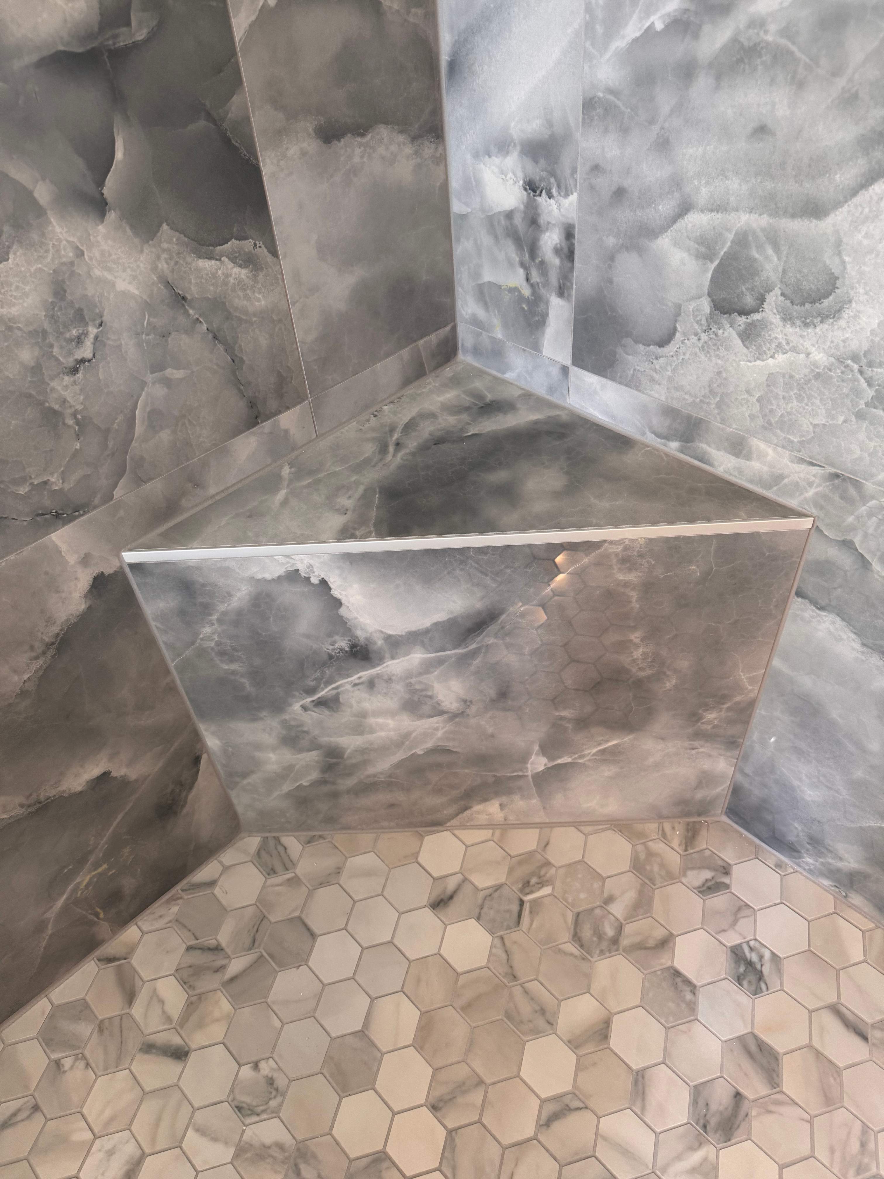 Master bathroom renovation using Free standing tub by Prudencio