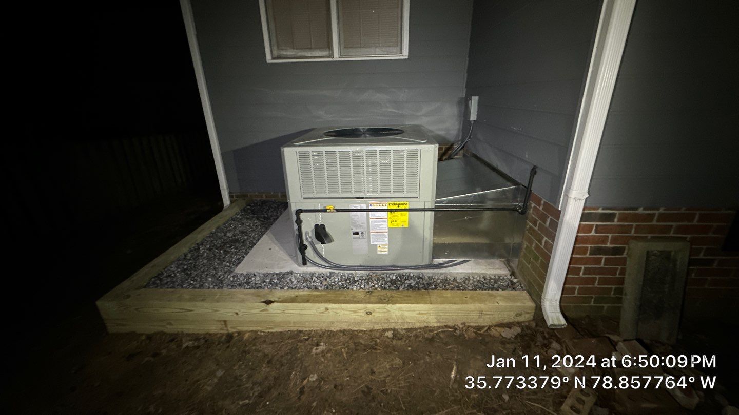 Trane Package Unit Installation by Nick's Mechanical LLC.