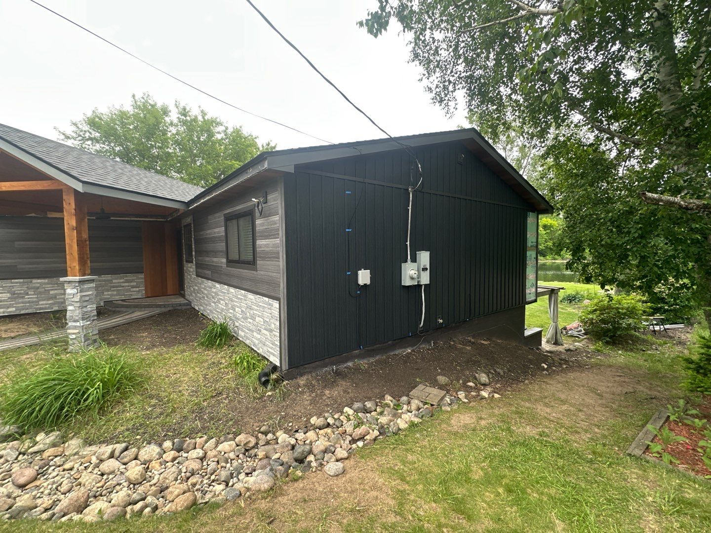 Siding Replacement using Alside Gray Oak by 180 Contractors