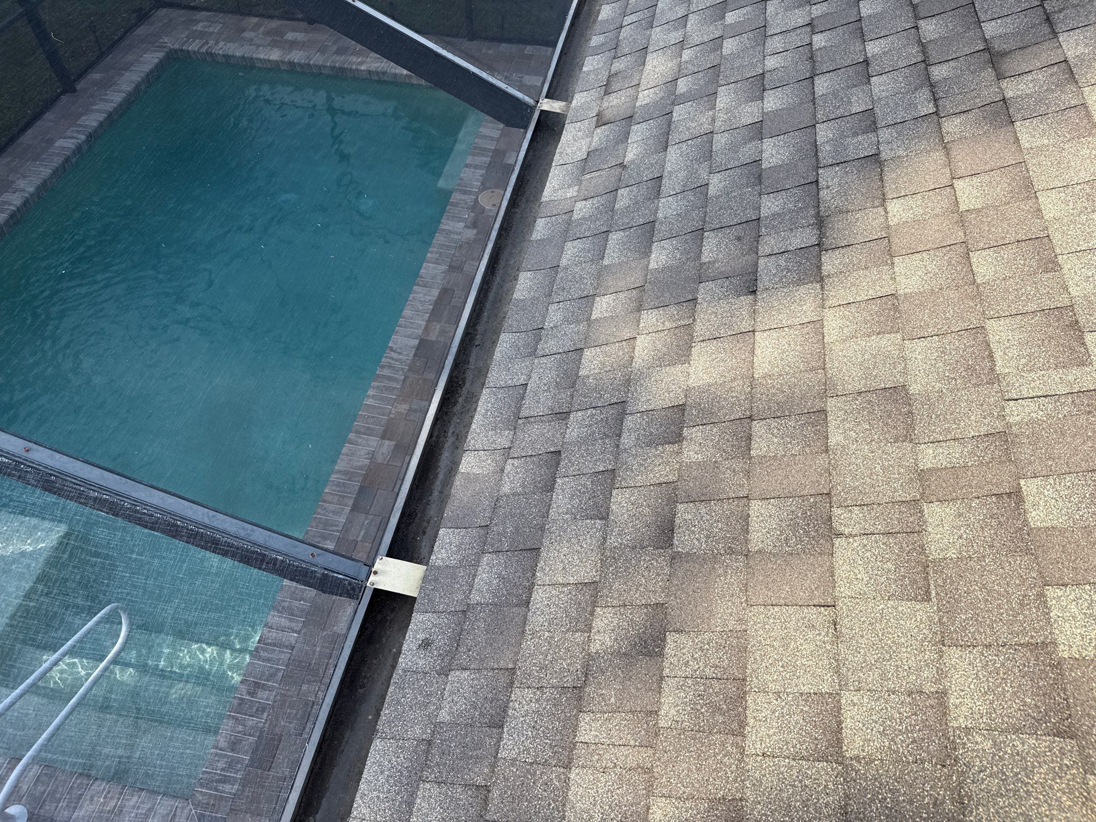 Gutter Cleaning Over Screen Enclosure – Greenbrook Village, Lakewood Ranch, FL by Sunshine AquaWash