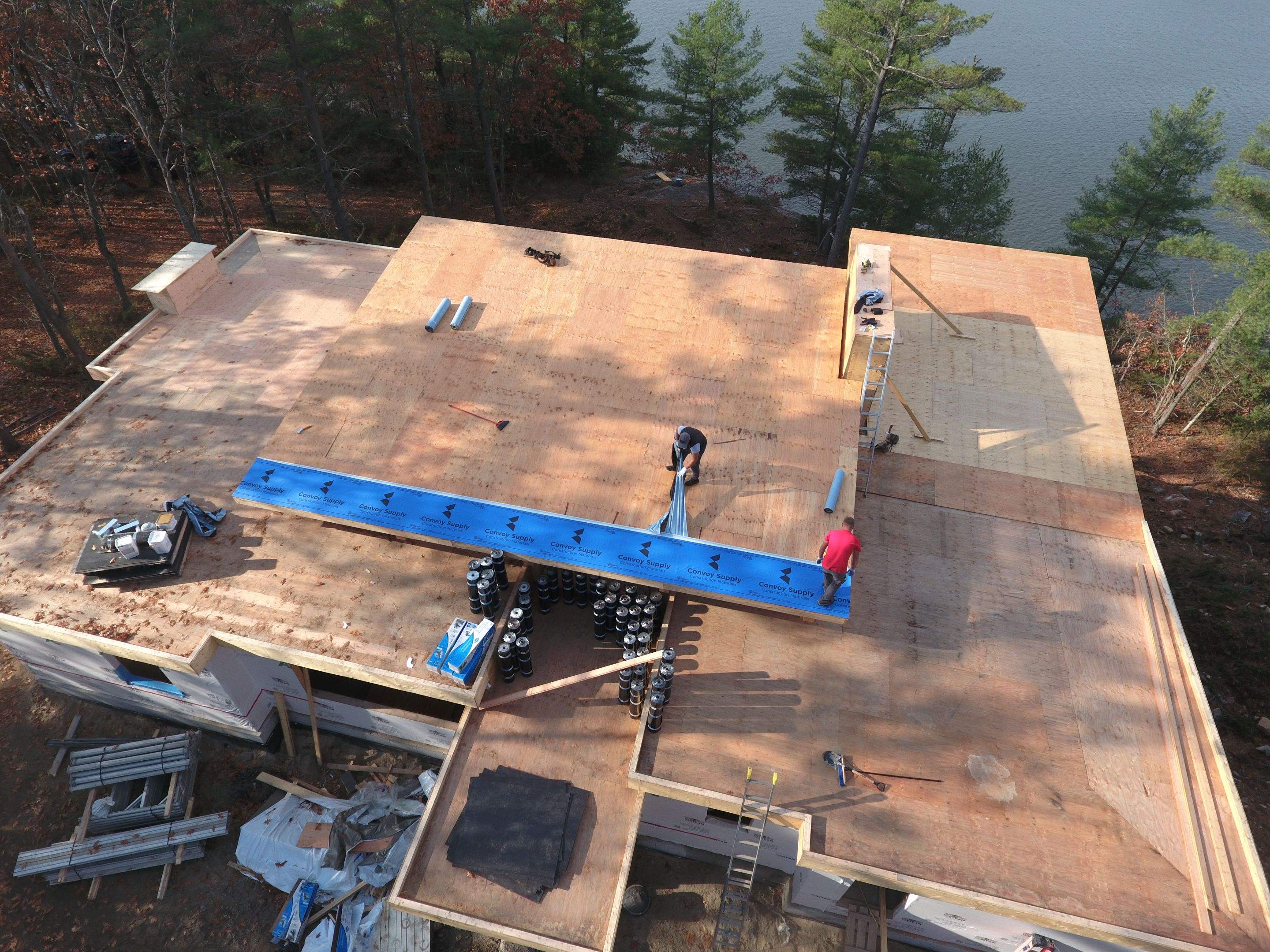 New Home Construction using 16" Standing Seam Panels by Jay Carter Roofing & Sheet Metal