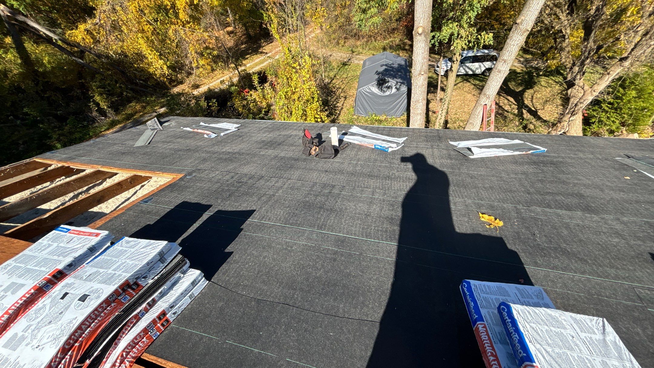 Roof Replacement using Certainteed HD Moire Black by 180 Contractors