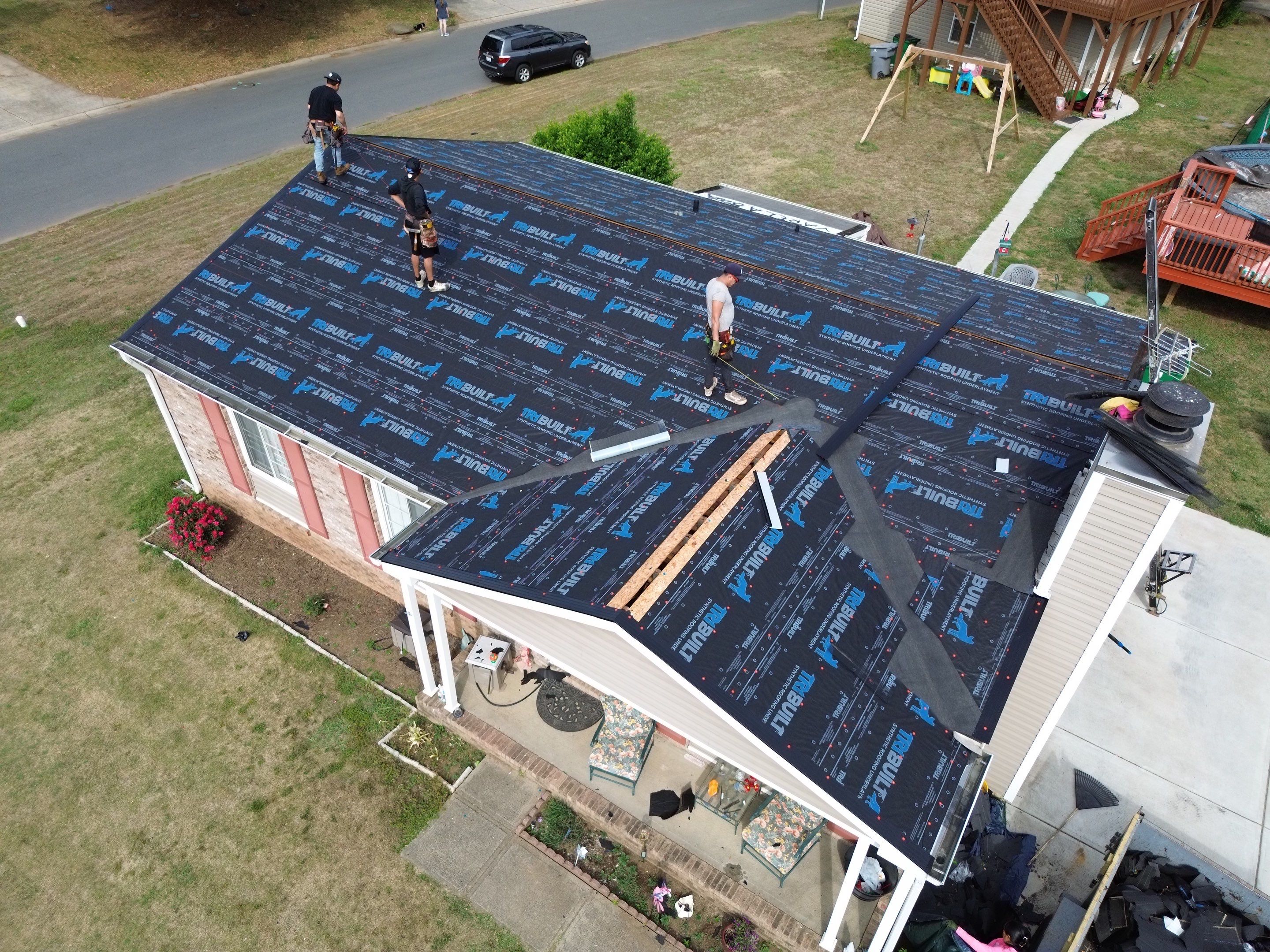 Roof replacement by hail damage by Just Brilliant Restoration JBR