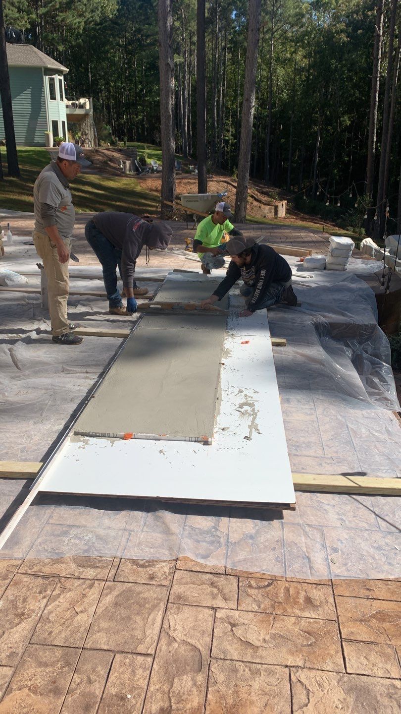 Outdoor Kitchen using Clifrock Panels by Xtreme Concrete Services