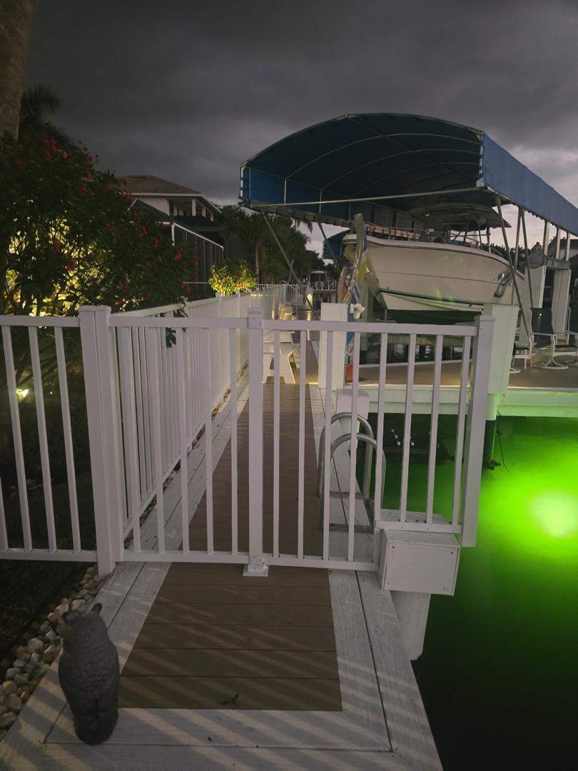 White Aluminum Fence in Marco Island by True Fence LLC