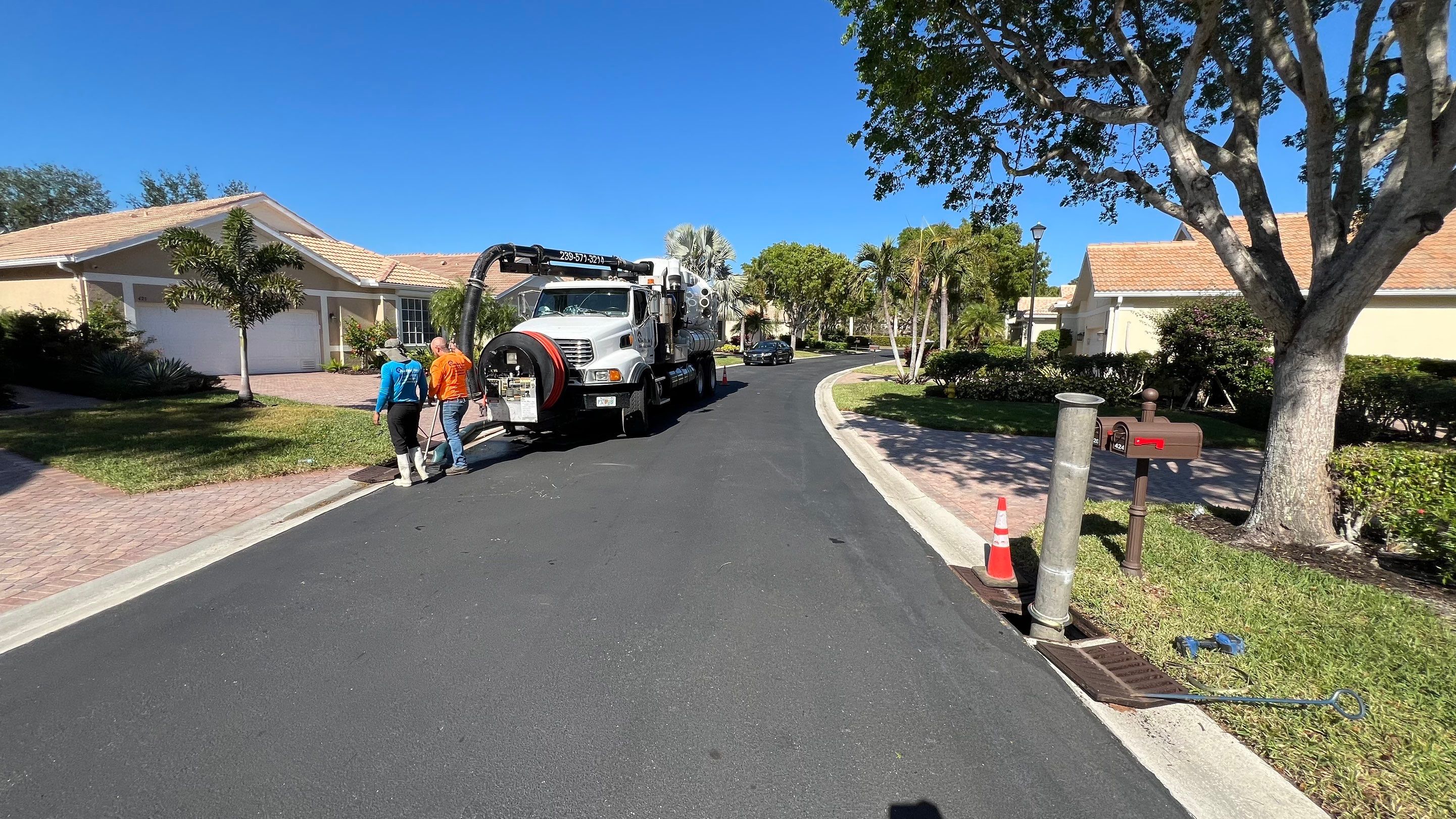 North Naples Neighborhood Catch Basin Cleaning by APS Power & Water