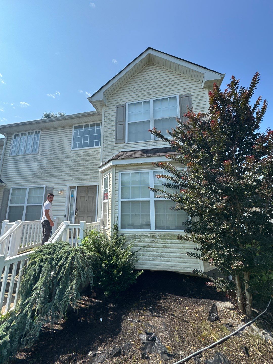 Residential Cleaning using House SoftWash by SJ Exterior