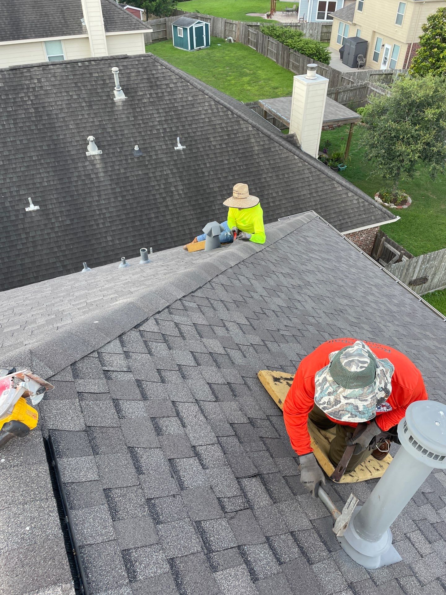 Hail Damage using Owen's Corning Duration (Lifetime) Shingles by Roof Repair Company