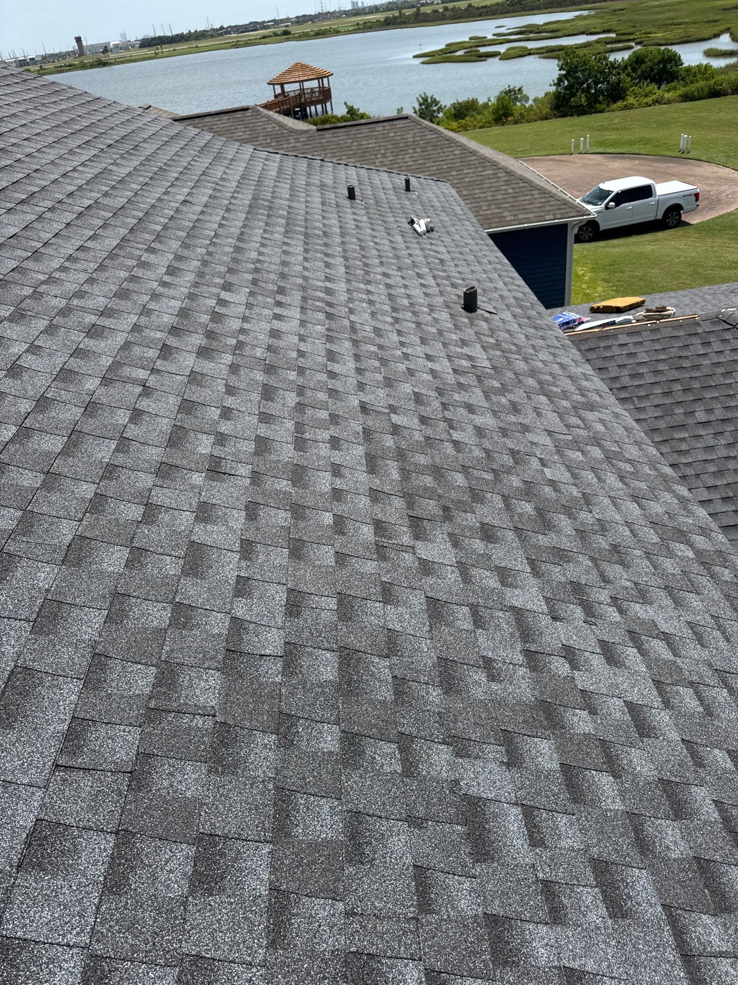 Residential Roof Replacement using GAF HDZ PEWTER GRAY  by Elite Roofing LLC