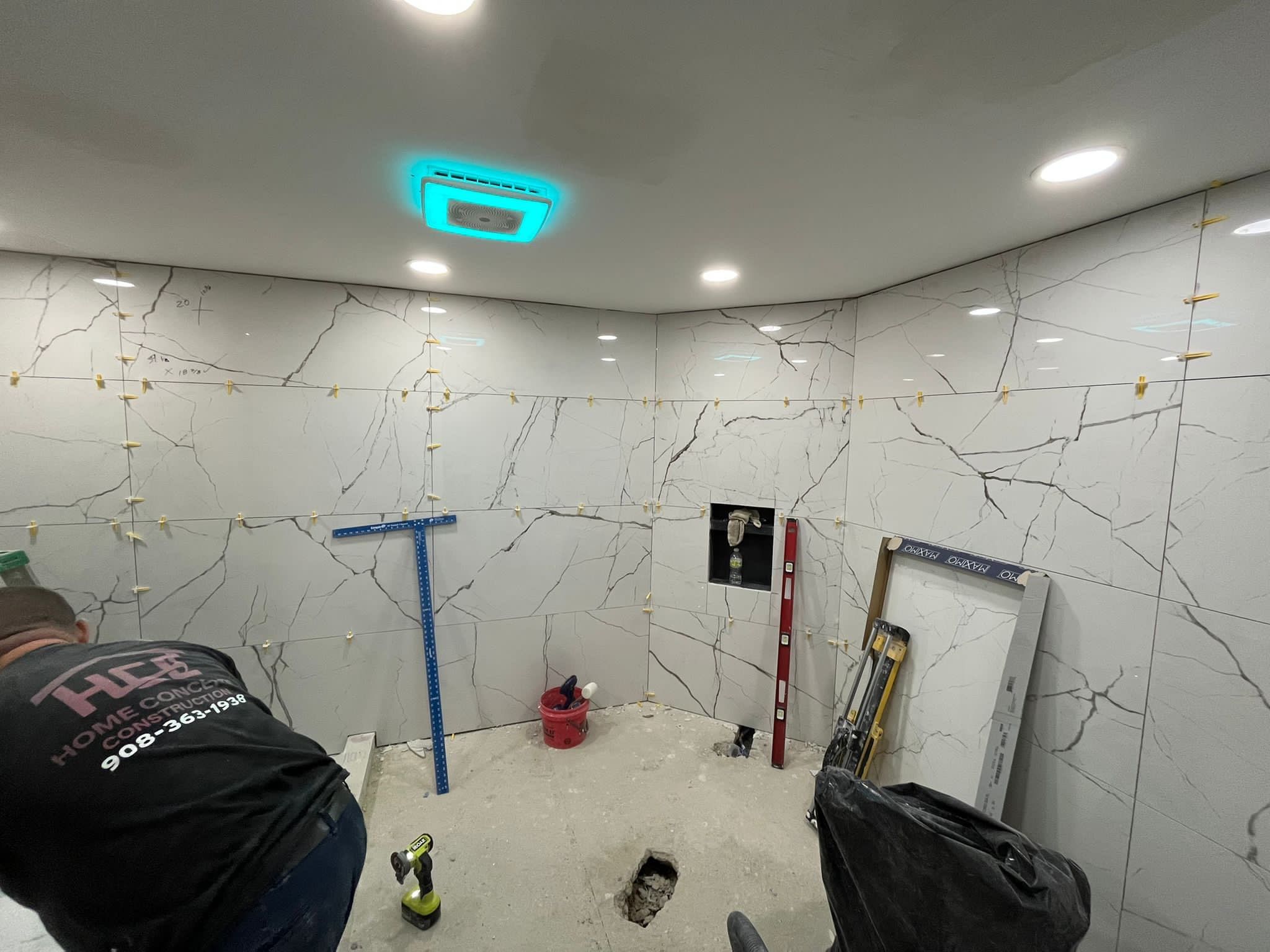 Bathroom Remodel using Tile by Home Concepts Construction