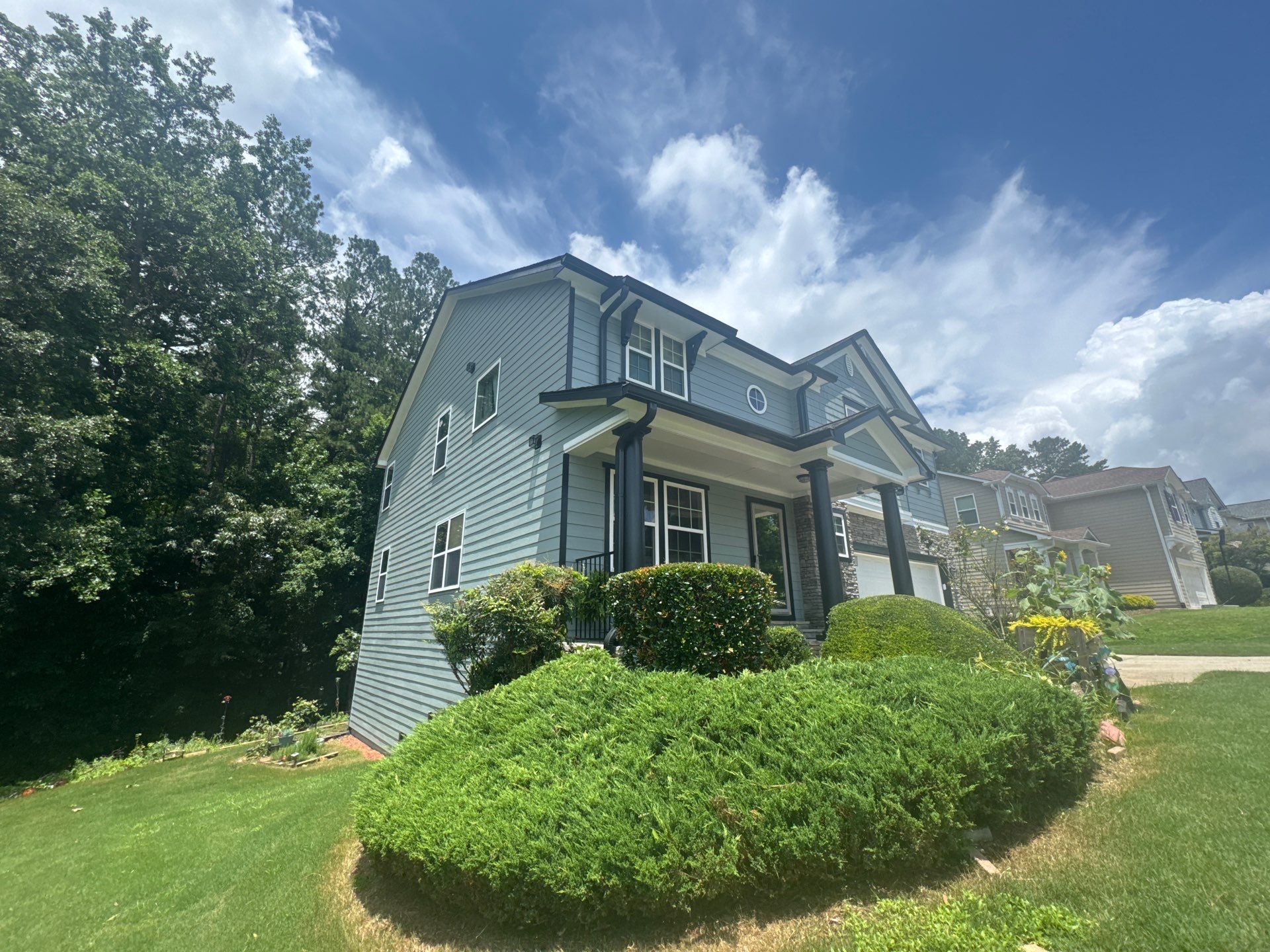 Full Exterior House Painting and Color Transformation in Atlanta by Swift Home Renovations