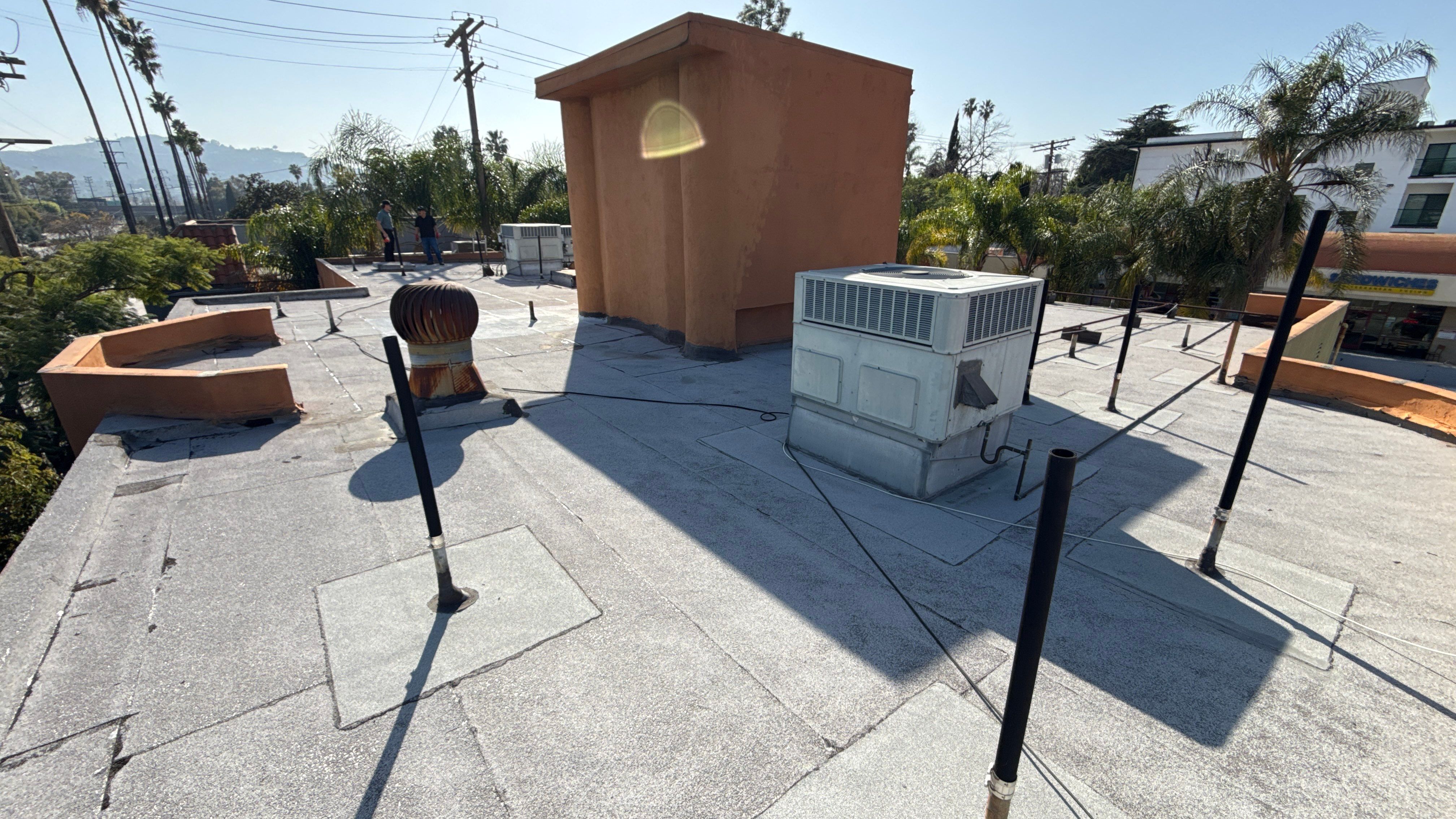 Silicone Coating Project in North Hollywood by Hull Brothers Roofing