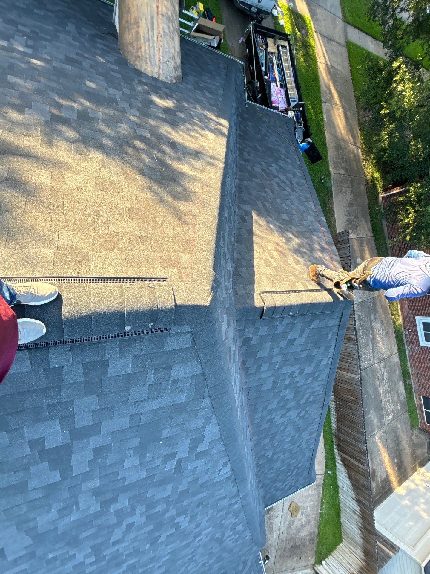 Residential Roofing Installation using Owen's Corning Duration (Lifetime) Shingles by Roof Repair Company
