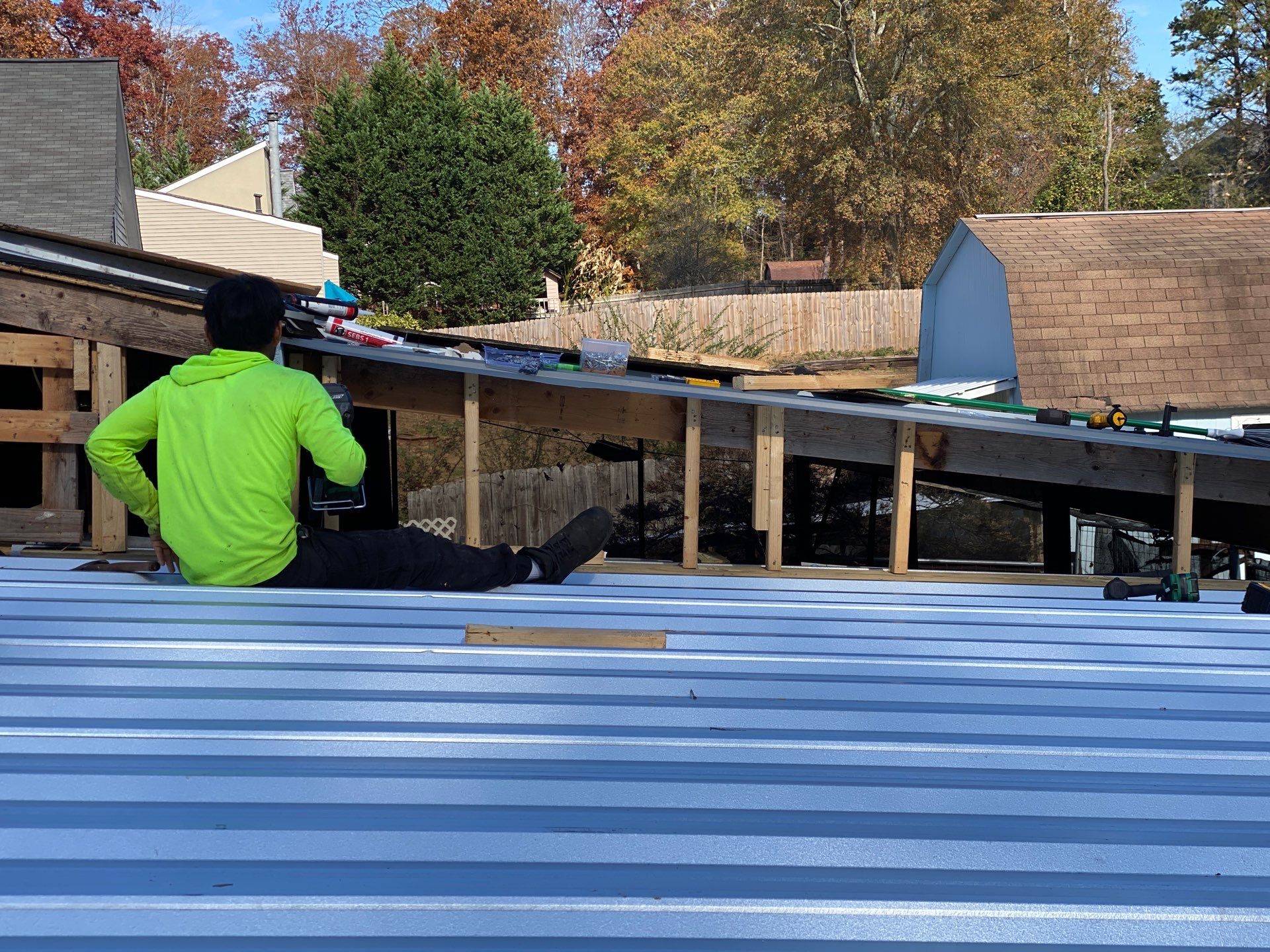 Metal Roofing Project in Marietta by Capital City Roofing