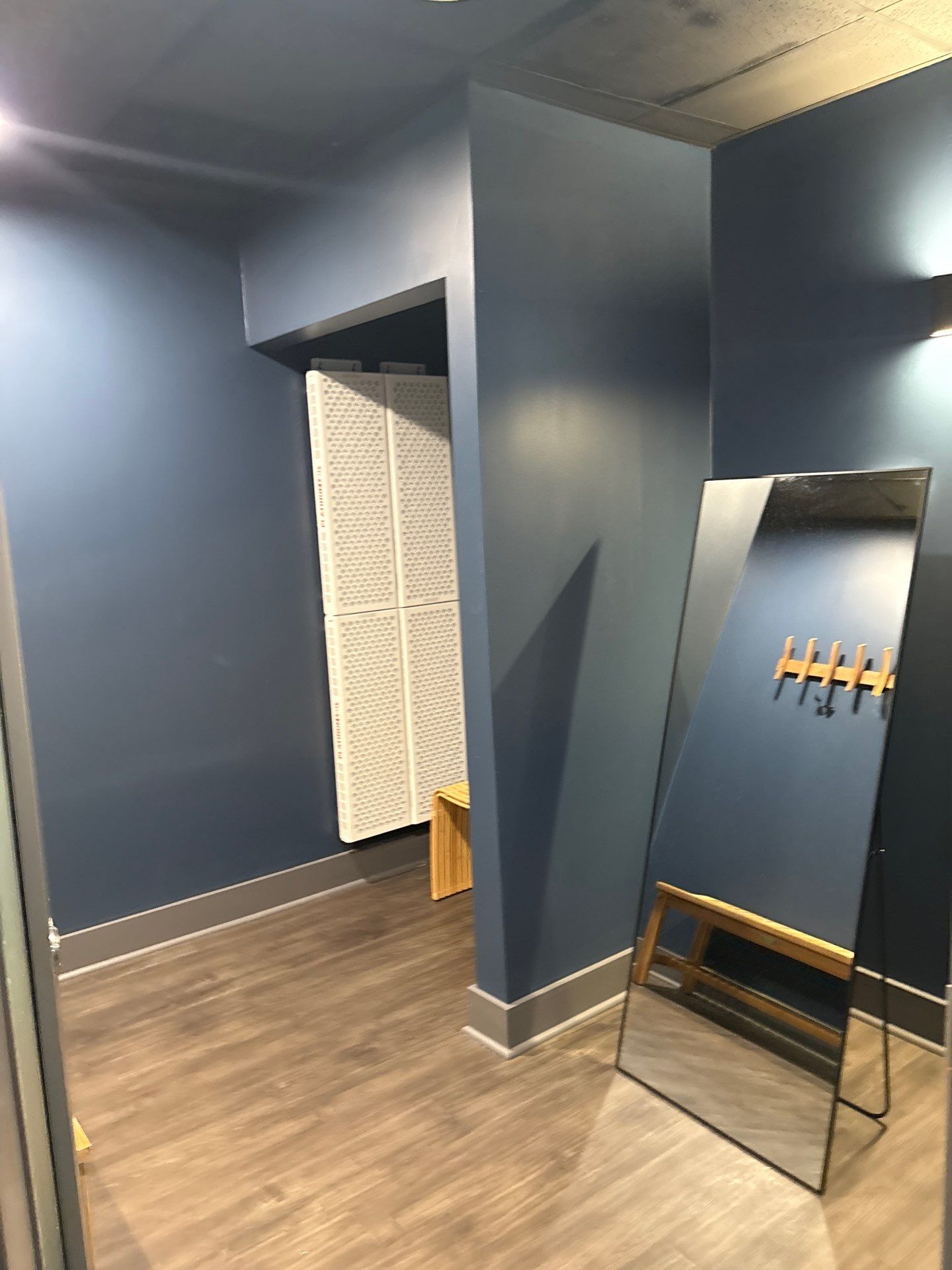 Northlake OLF - Recovery room renovation, flooring installation, front desk, accent wall by Nova HomeWorks 