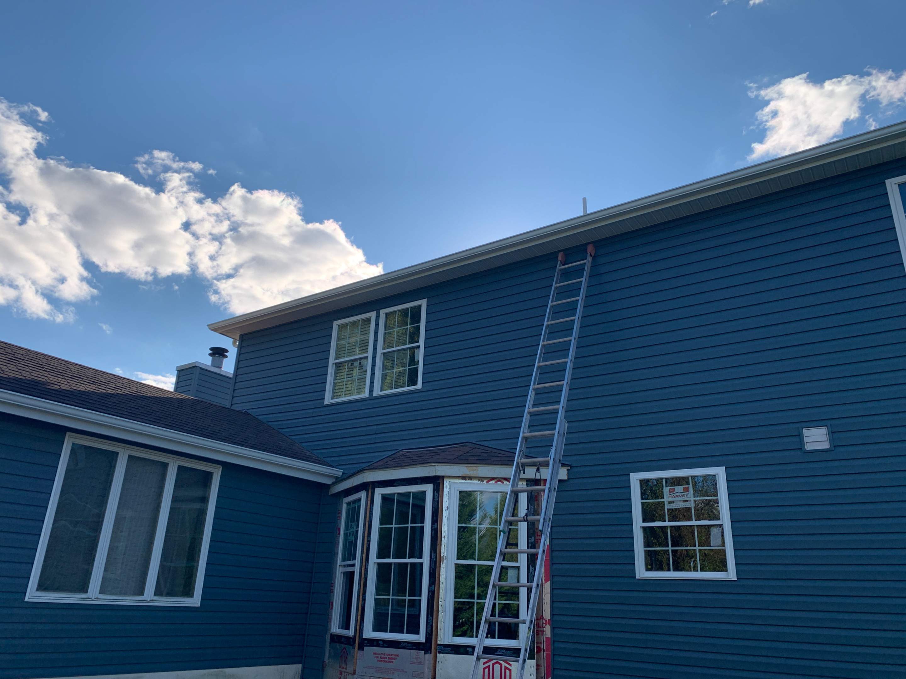 Gutter Installation using 5" Seamless Gutters by Matter Construction, LLC