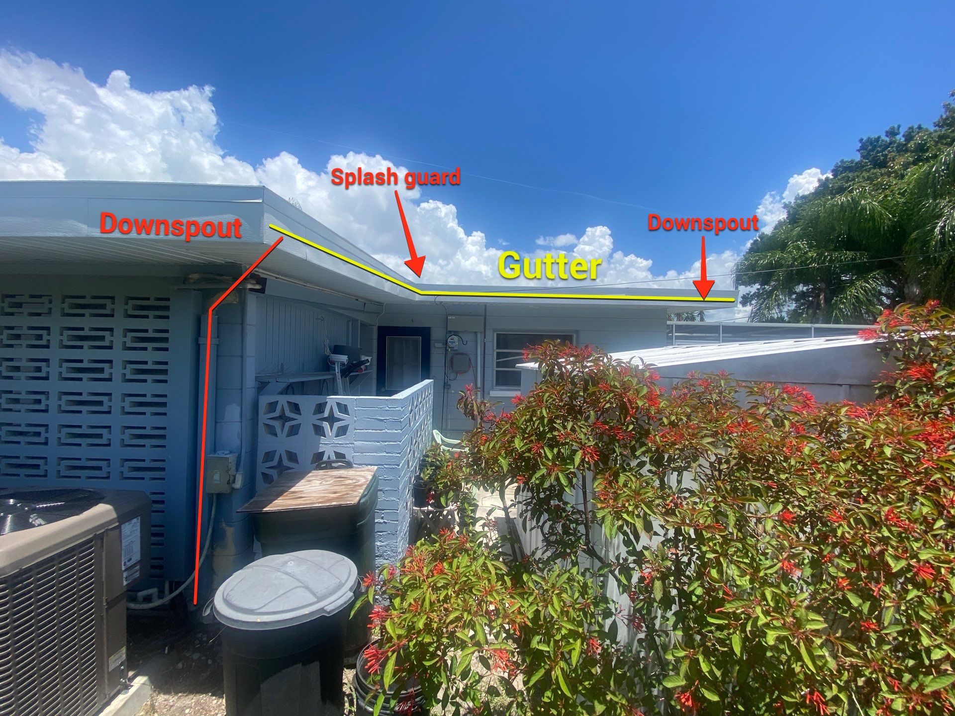 Residential Gutter Upgrade in Sarasota FL by Gutter Professors