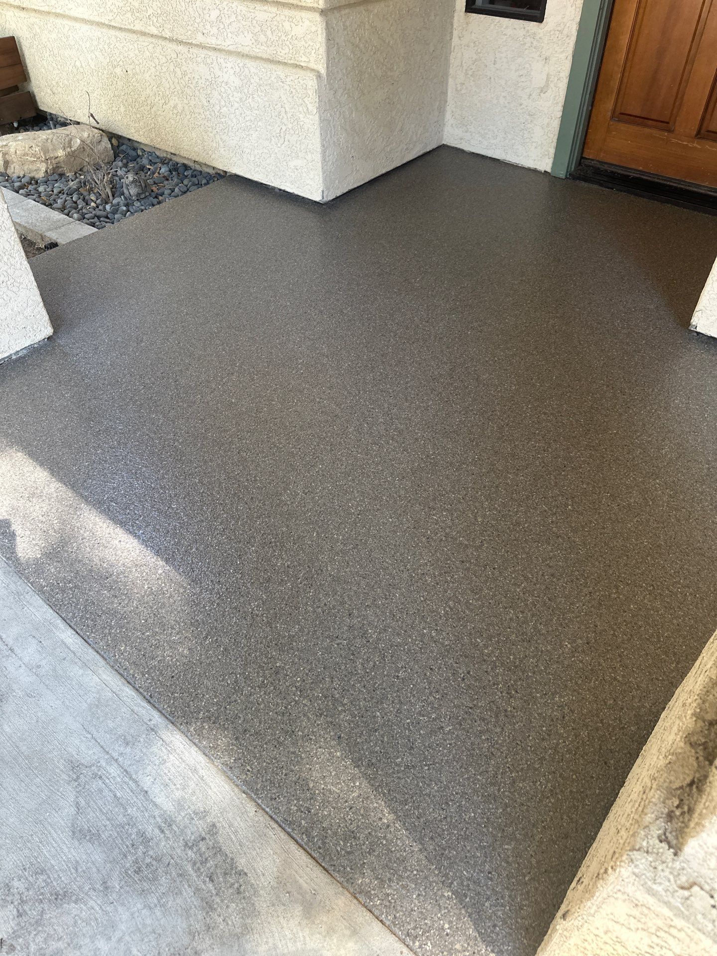 Atascadero Porch and Walkway Coating with Obsidian Polyurea Finish by MGP Coatings