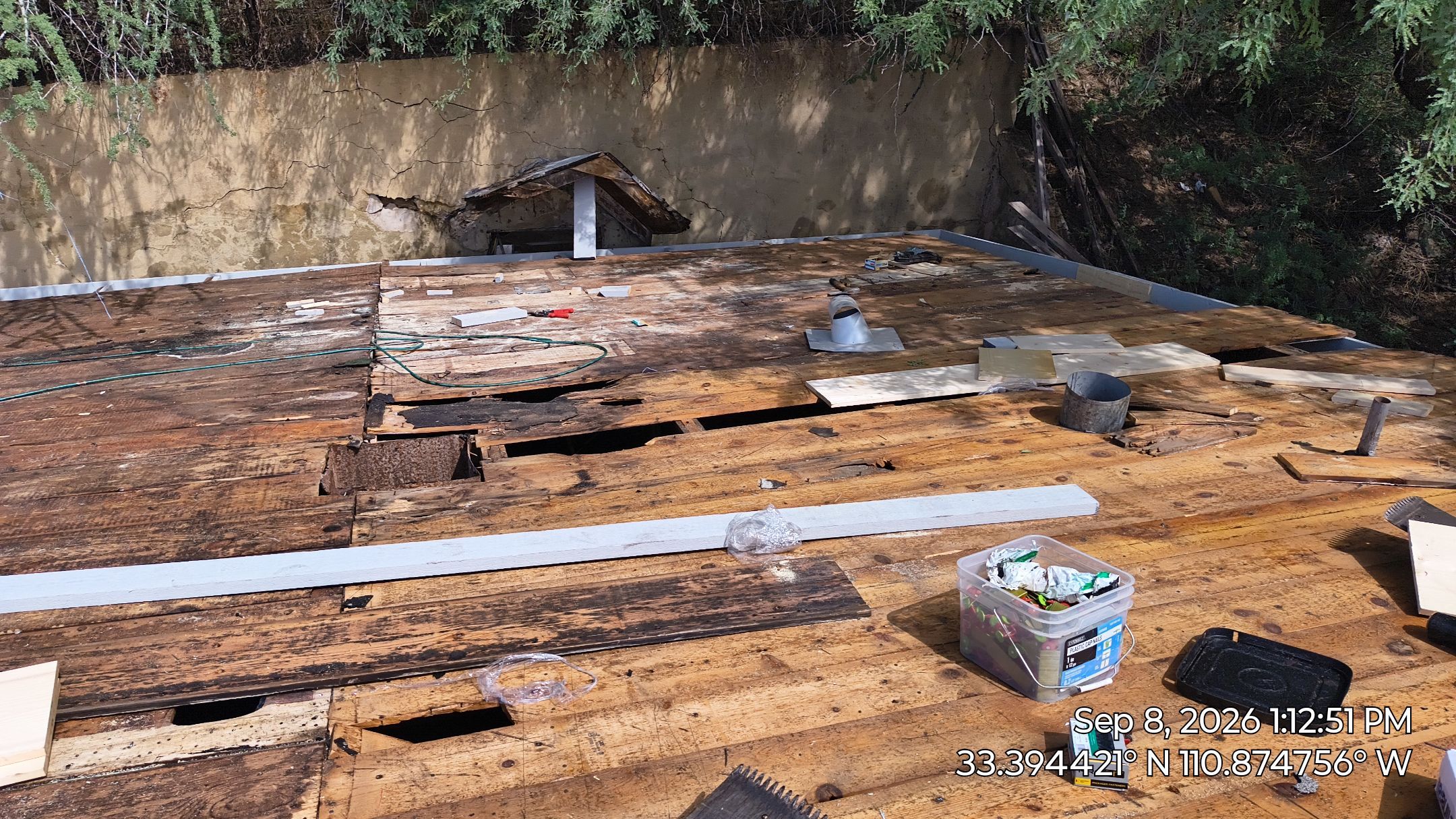 Comprehensive Roof Replacement and Structural Wood Repairs in Miami, Arizona by APM Builders LLC