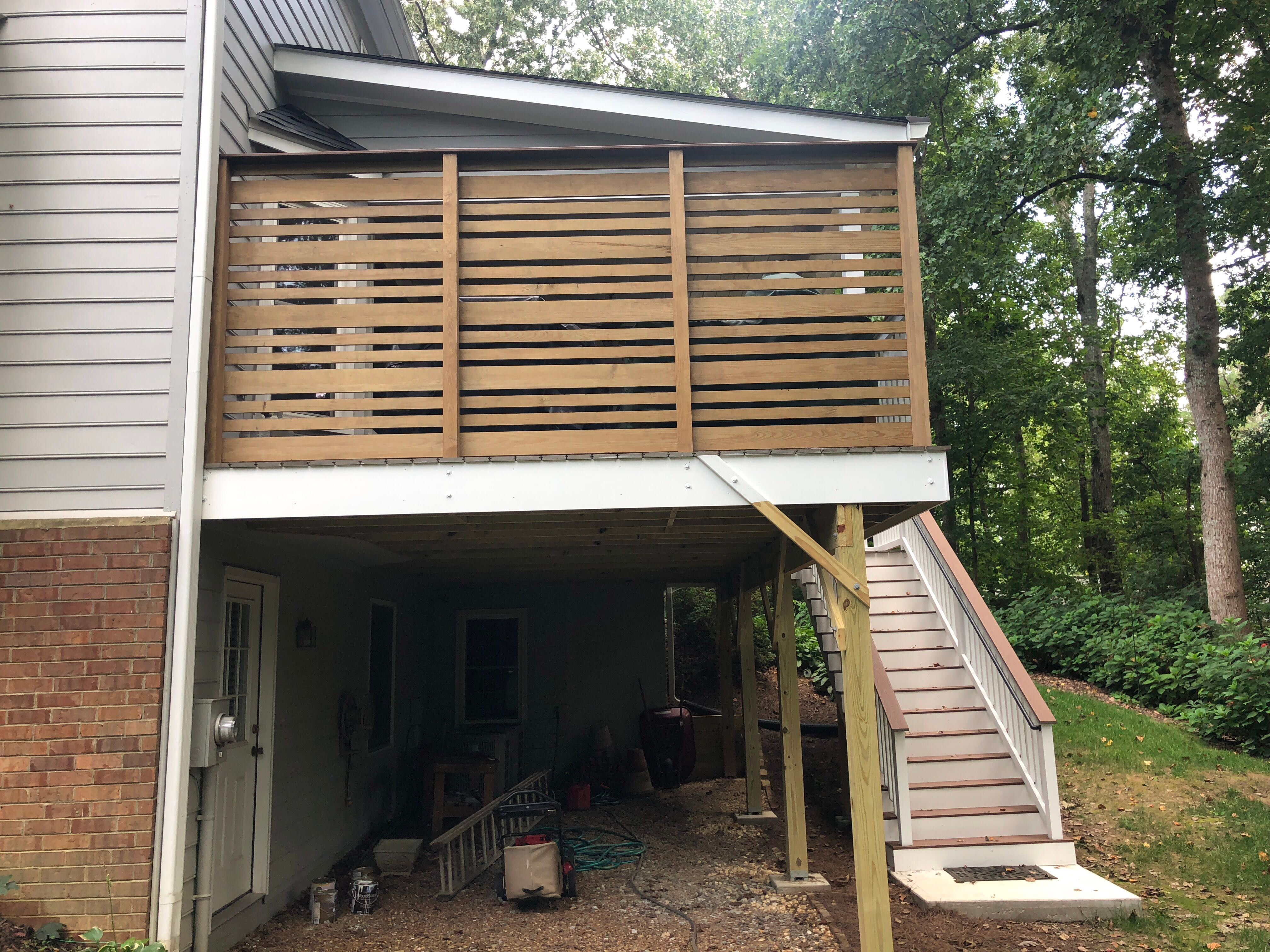 Elevated Wood Deck and Screened-In Porch Addition in Roswell by Swift Home Renovations