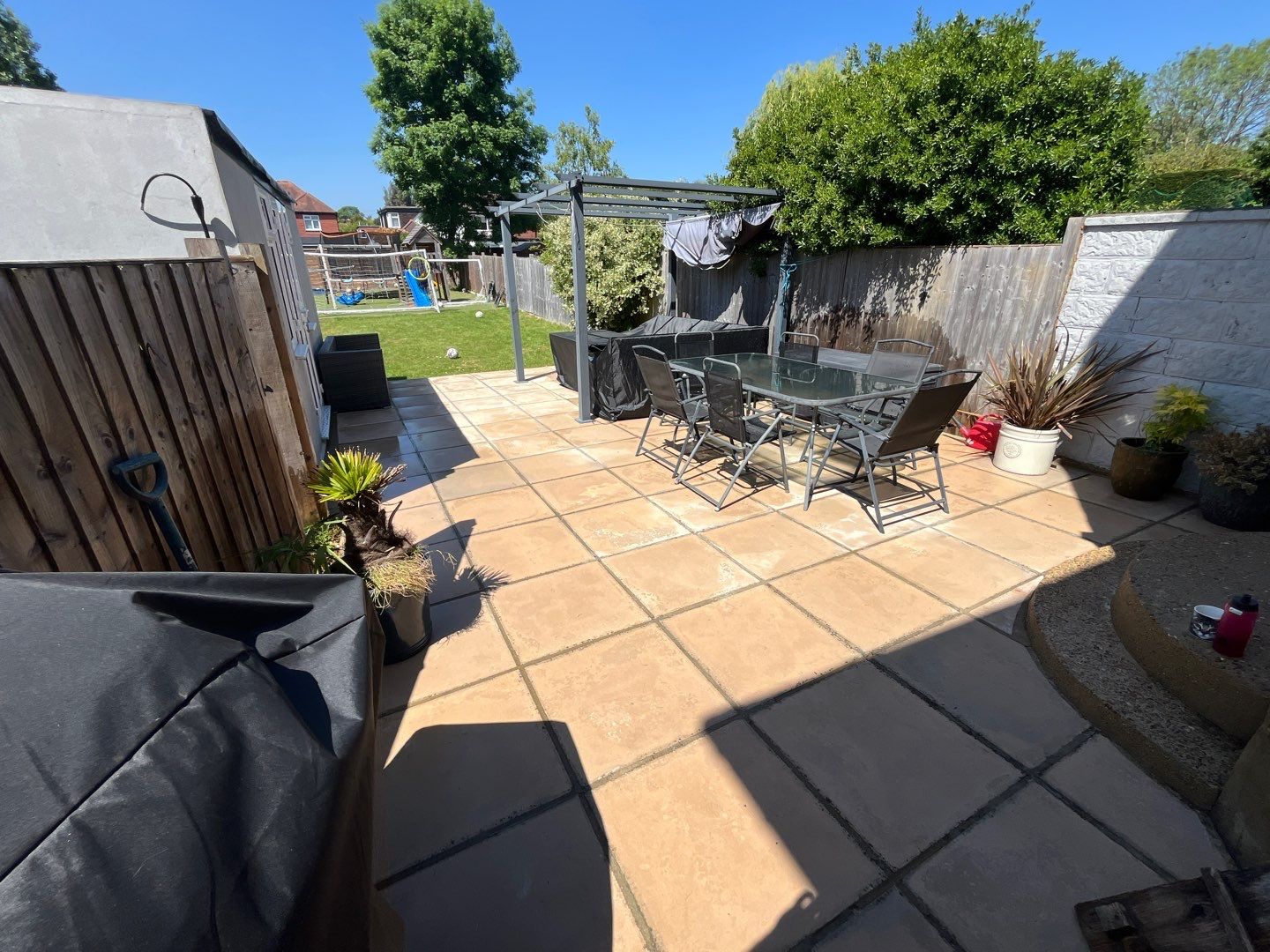 Driveway And Patio Clean using Honda 21lt High Pressure Machine by Ges Exterior Cleaning ltd