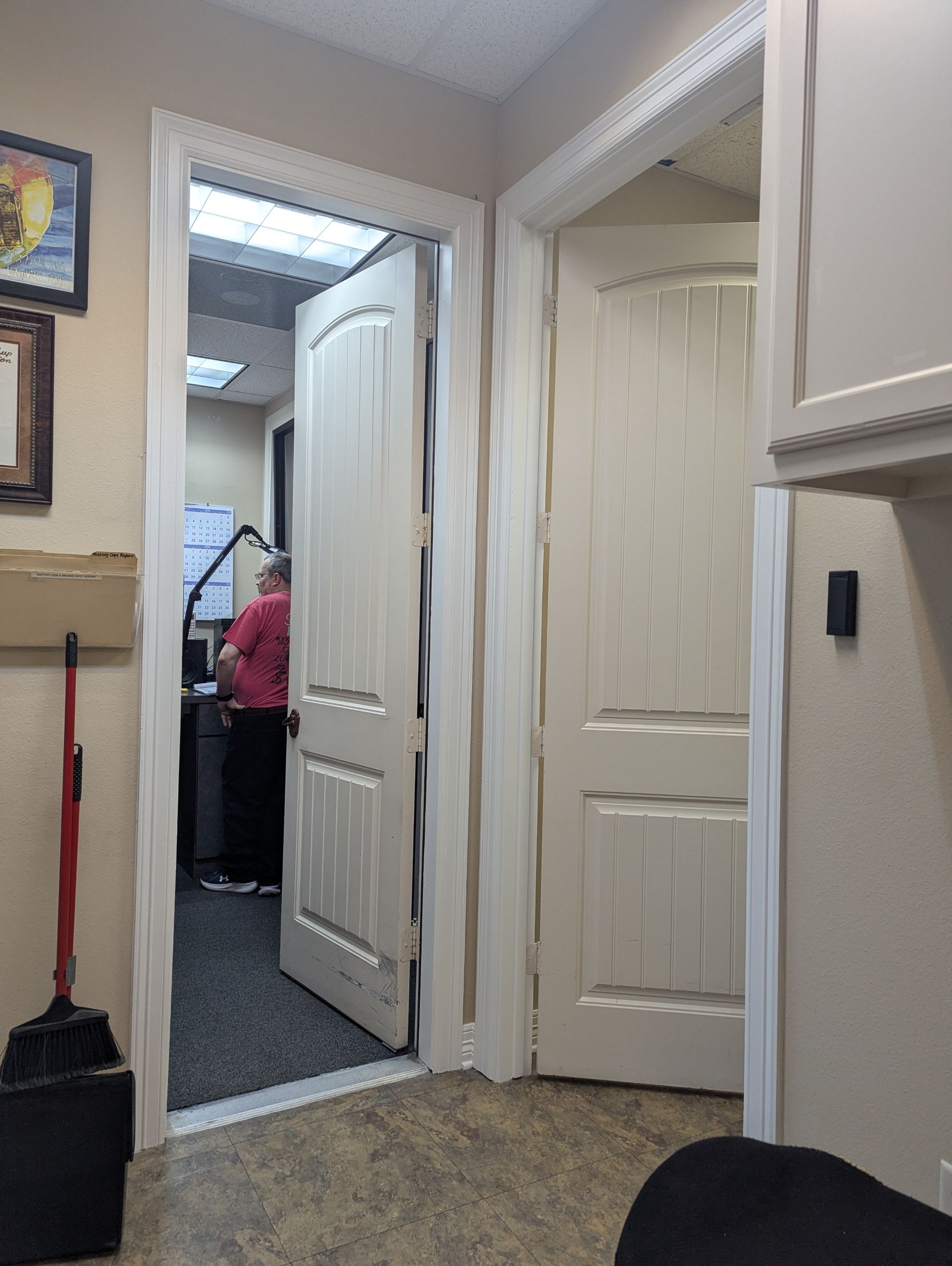 Commercial Interior Painting at KYKX 105.7 in Longview, TX by Quality Coats Painting