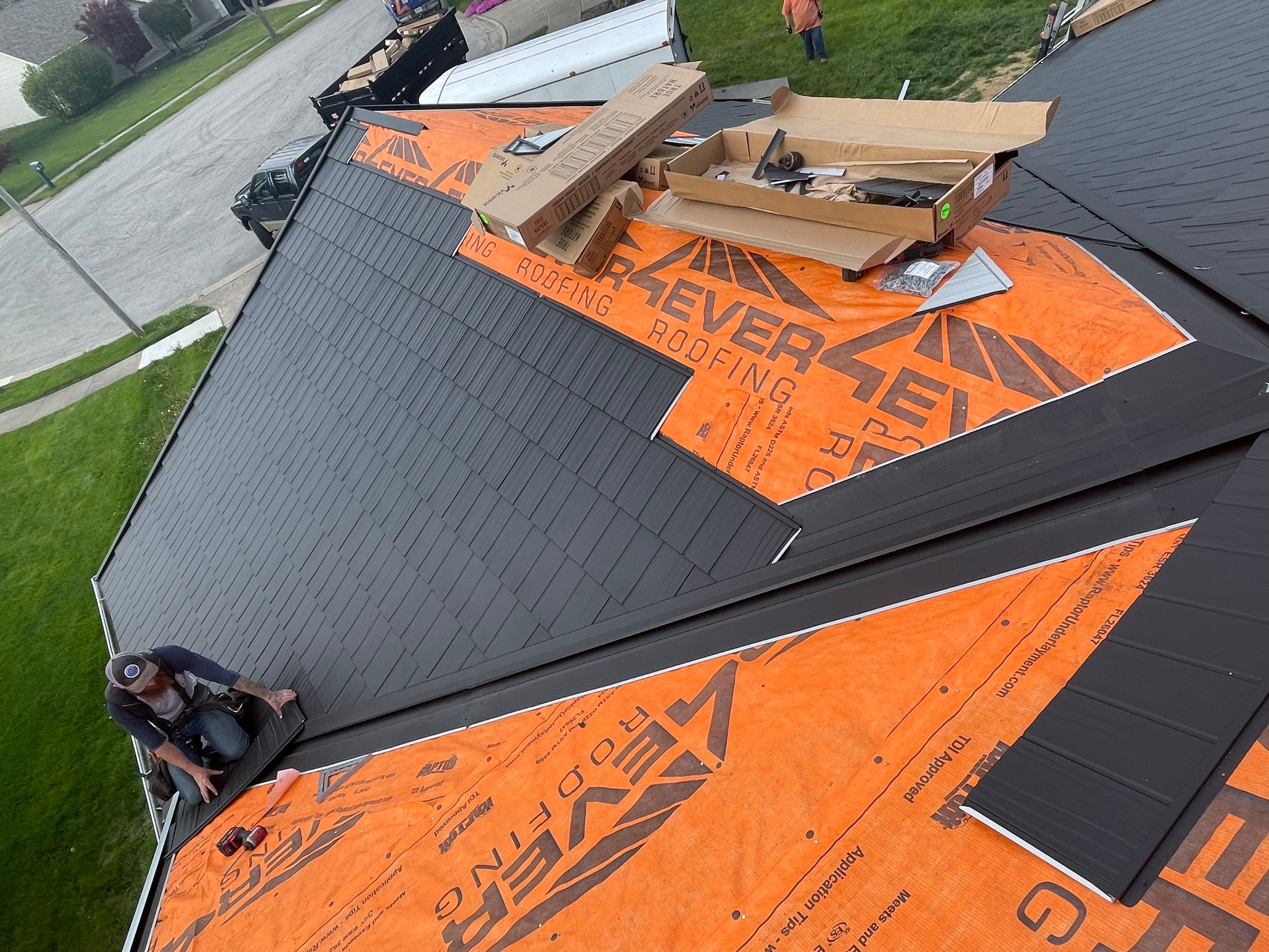 Metal Shingle Shake Roof Installation – Sidney, Ohio by 4Ever Metal Roofing