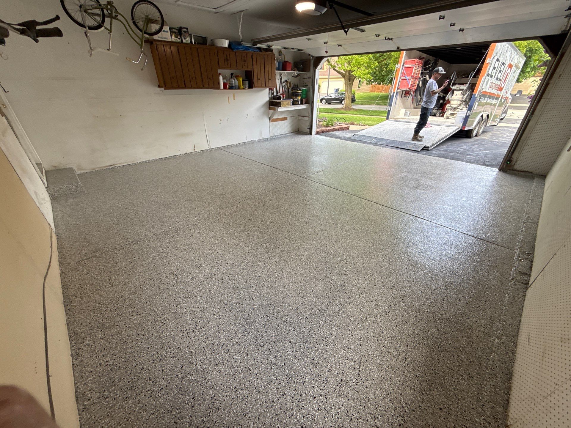 Cabin Fever Garage Floor Coating by Level 10 Coatings