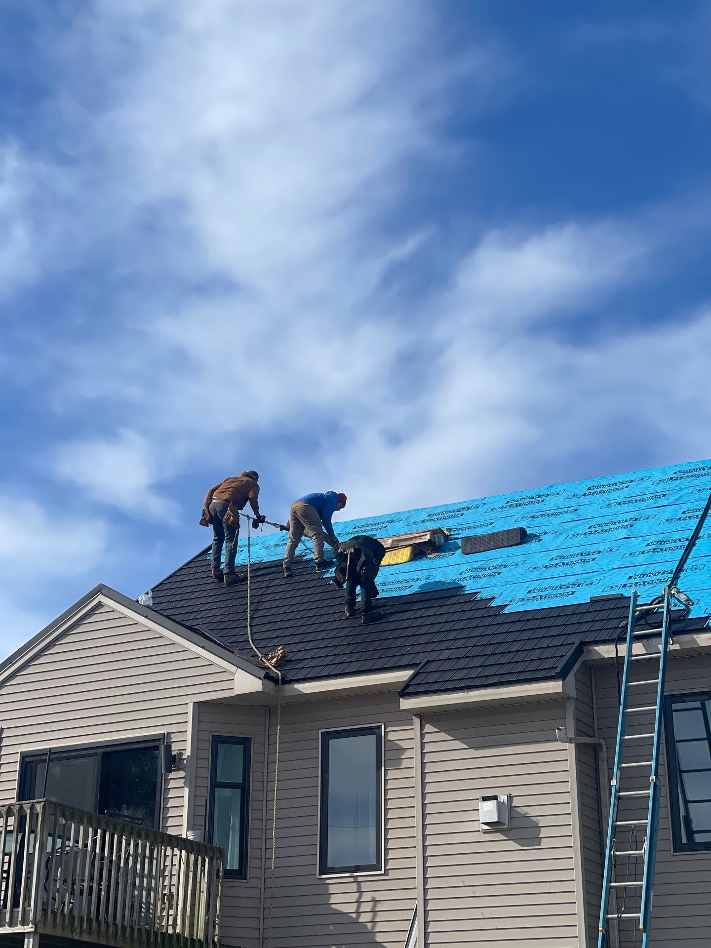 Metal Shake Shingle Roof and Gutter Installation in Angola, Indiana by 4Ever Metal Roofing