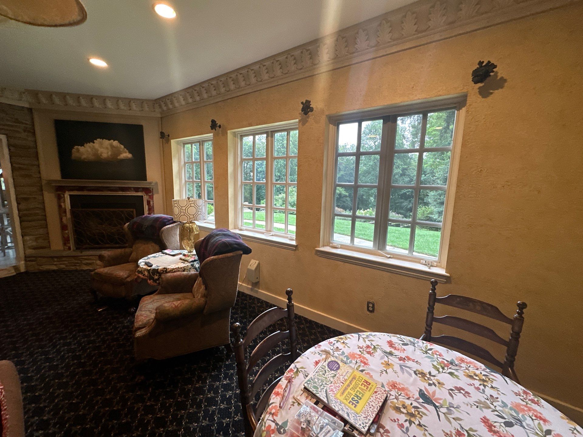 Custom Multi-Pane Window Replacement on Maryland Stone Residence by Forbes Design Center