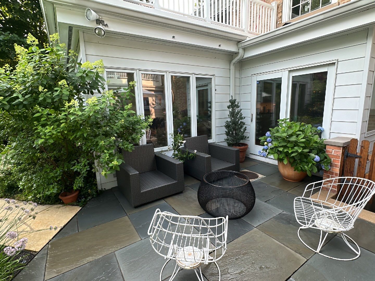 natural stone cleaning using Algaecide, soft wash soap by Northern Power Washing LLC.