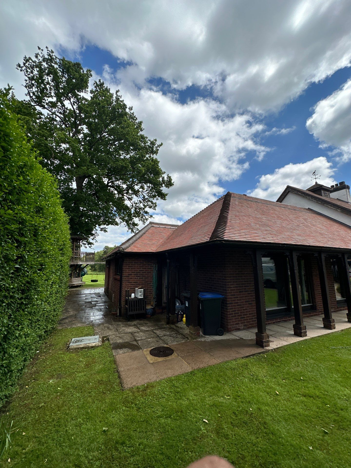 Roof Clean  - Moss Removal - Gutter Clean using Honda 15lpm Low Pressure Washing Machine by Ges Exterior Cleaning ltd