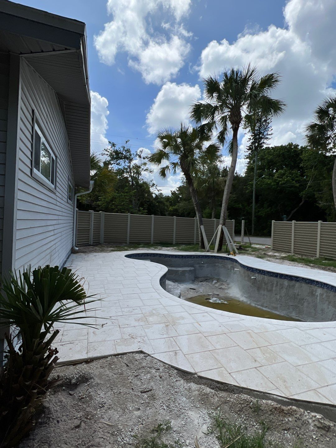 Sarasota, FL 6ft. Tall White Louvered Vinyl Privacy Fence by Asap fence and gates, LLC