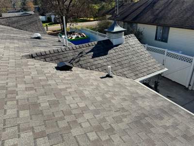 Residential Roofing Installation using Certainteed Landmark ClimateFlex. 