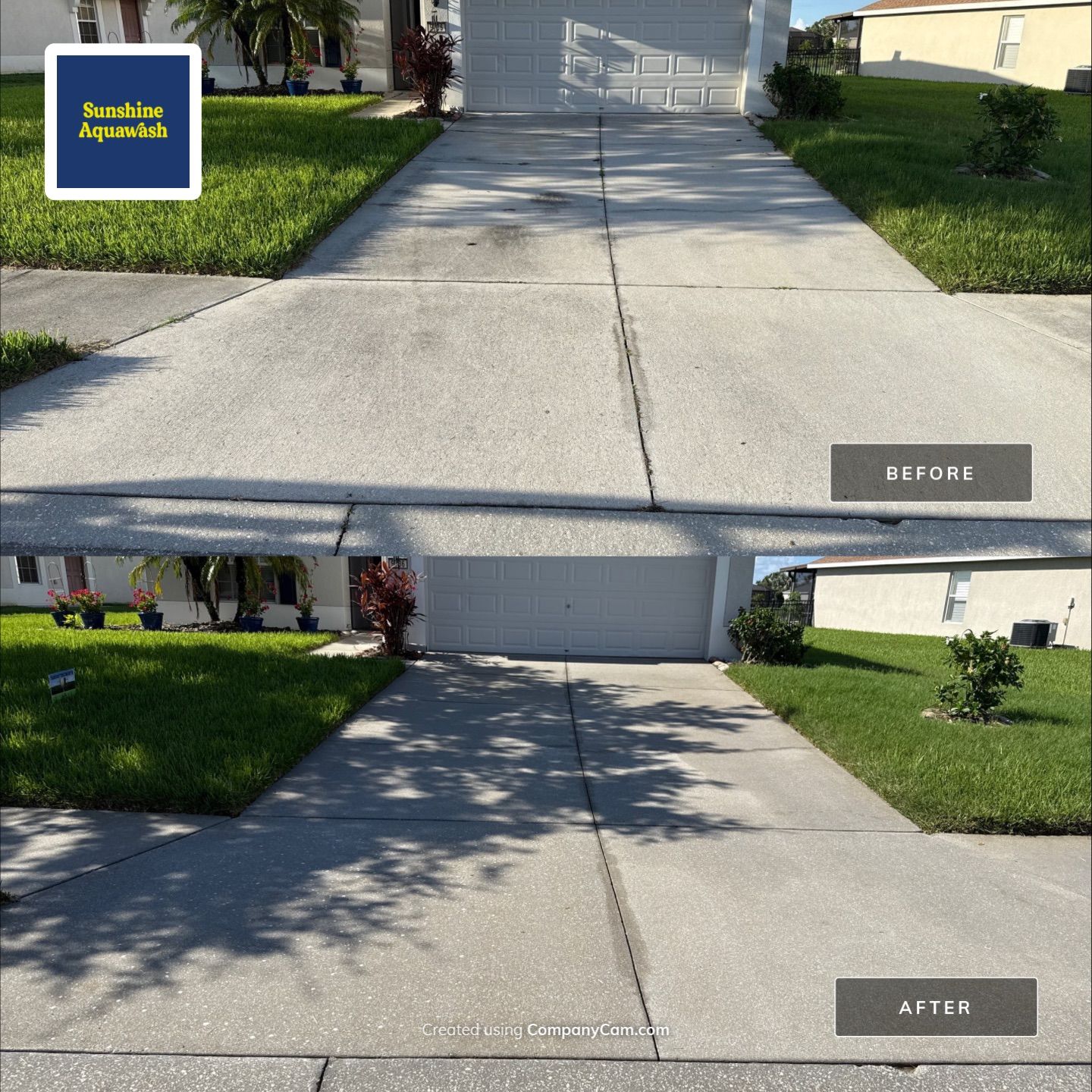 Complete House & Concrete Cleaning in Harrison Ranch Community – Parrish, FL by Sunshine AquaWash