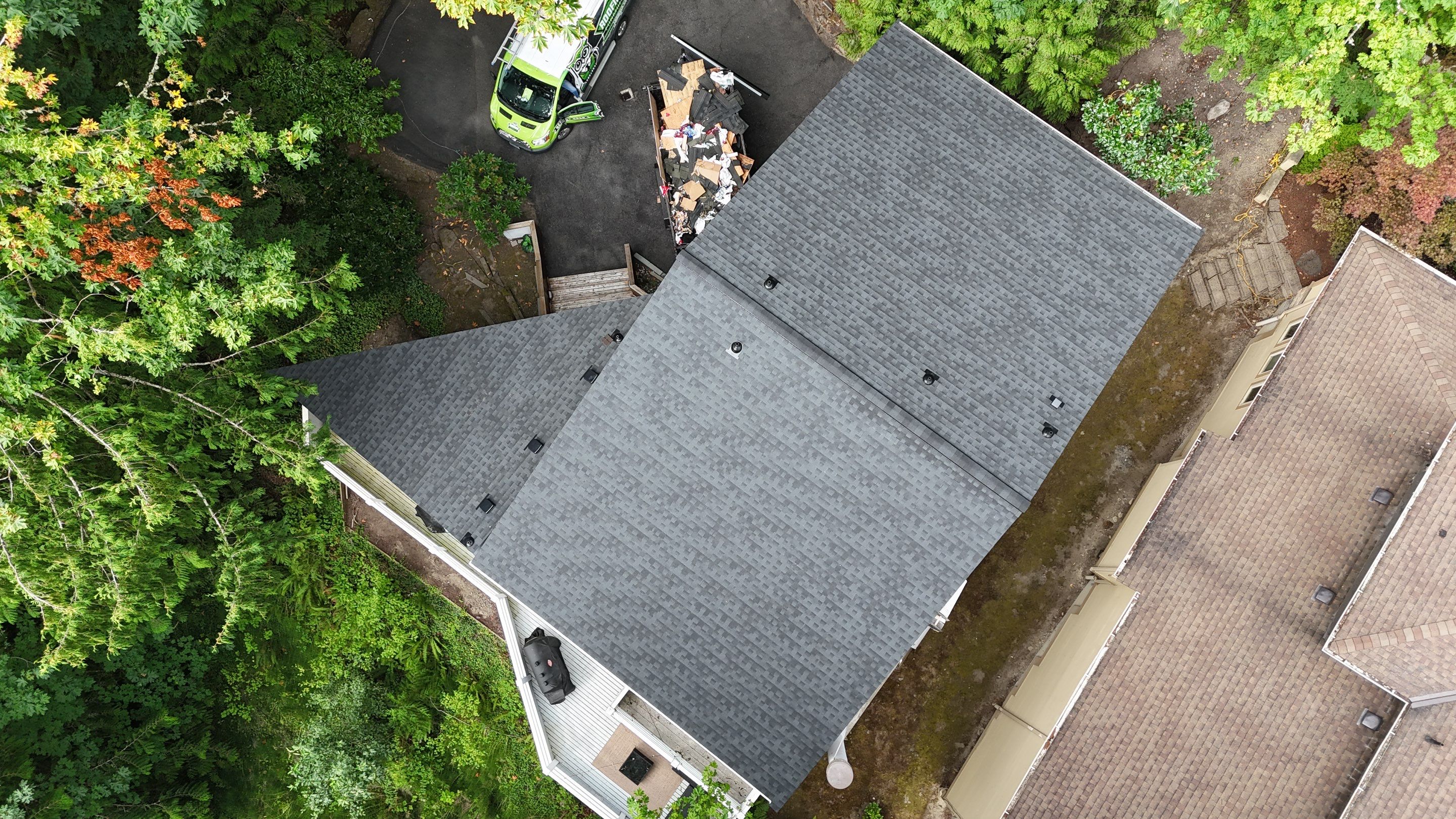 Residential Roofing Installation using GAF HDZ Shingles by Roofing Formula LLC