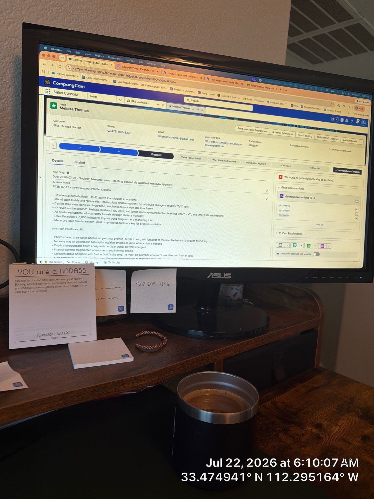 Home Office Setup and Murphy Bed Installation in Avondale by CompanyCam Sales Demo