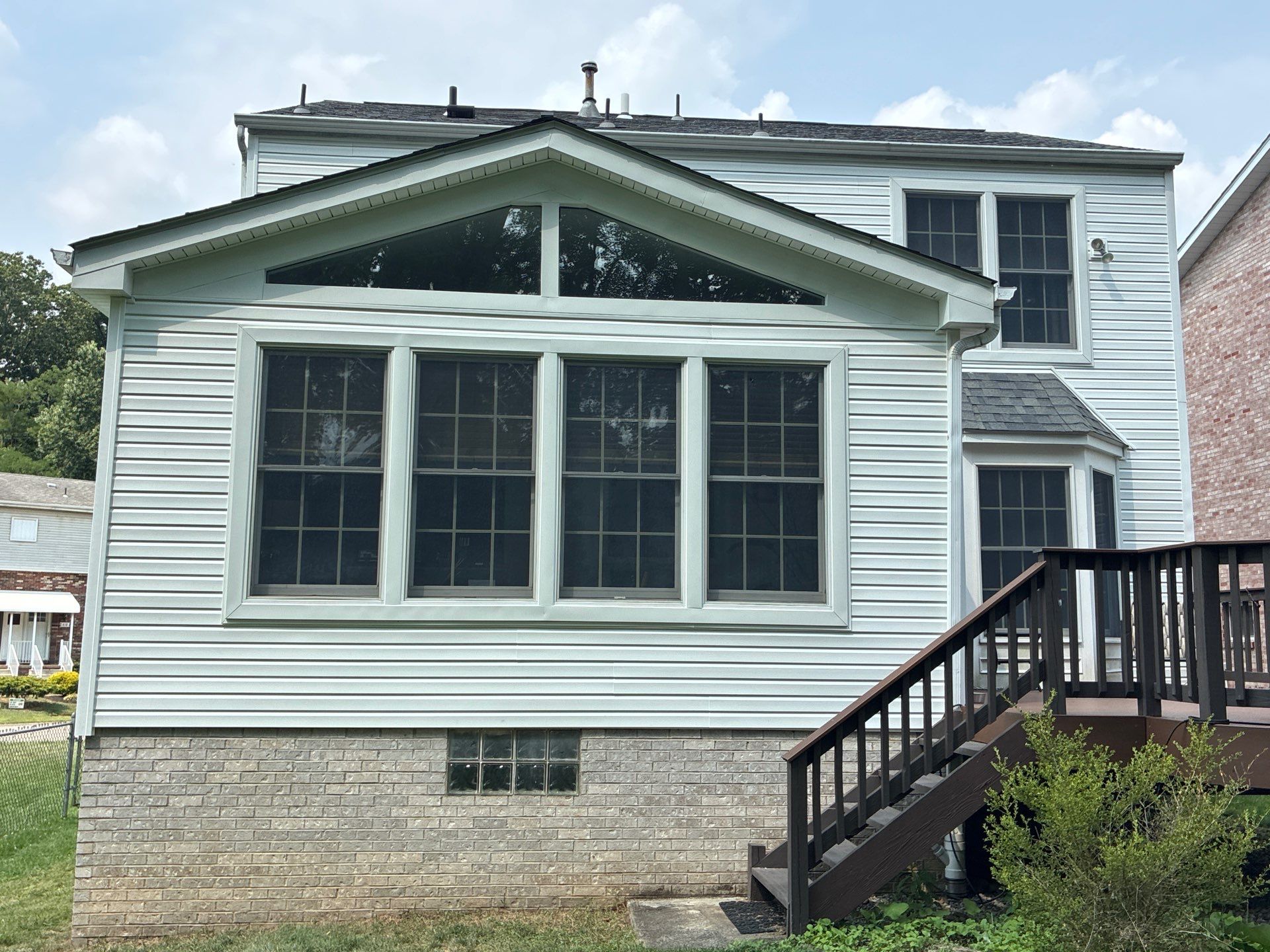 Partial House Vinyl Siding Replacement and Sunroom Renovation near Crafton by Ideal Siding Pittsburgh