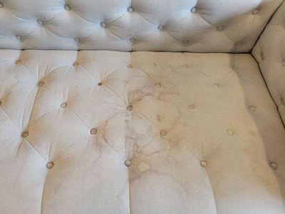 Upholstery Cleaning of Stained Sofa