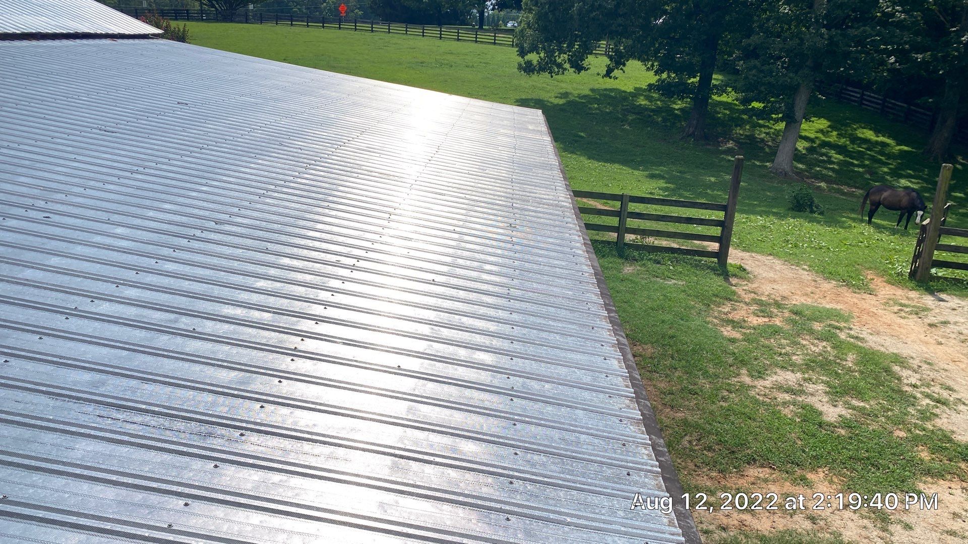 Beautiful Standing Seam Metal Roof by Just In Time Roofing and Restoration