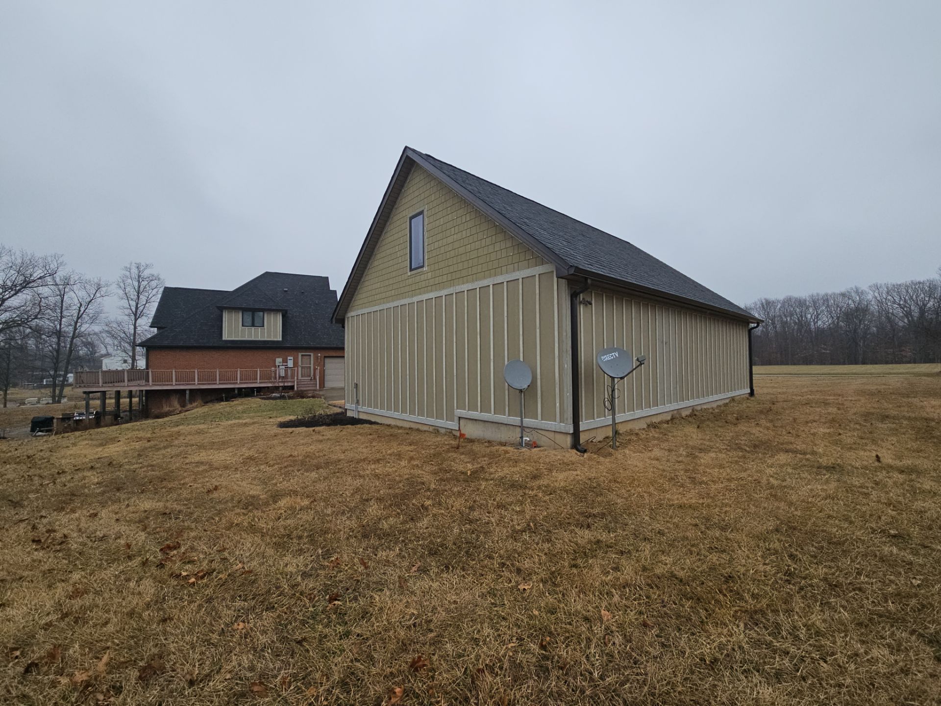 Siding Installation using James Hardie Board & Batten and James Hardie Shakes by Koontz Construction