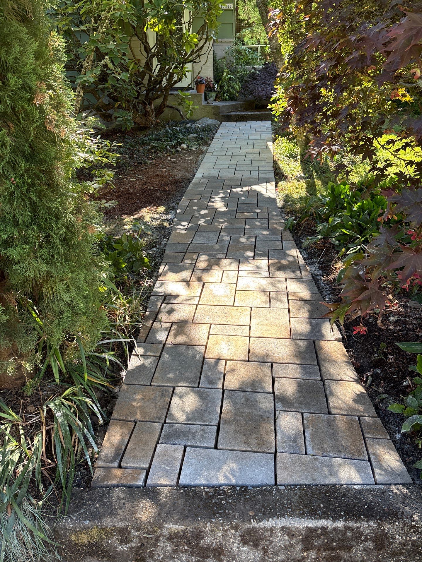 Pavers Driveway & Walkway with Concrete Lip | Seattle  by Jireh Asphalt & Concrete Inc 