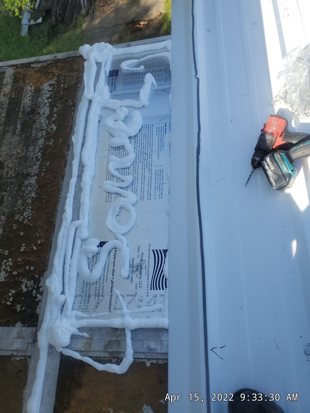 Commercial Roofing Installation using Aluminum Roofing panels by Hostetler Roofing