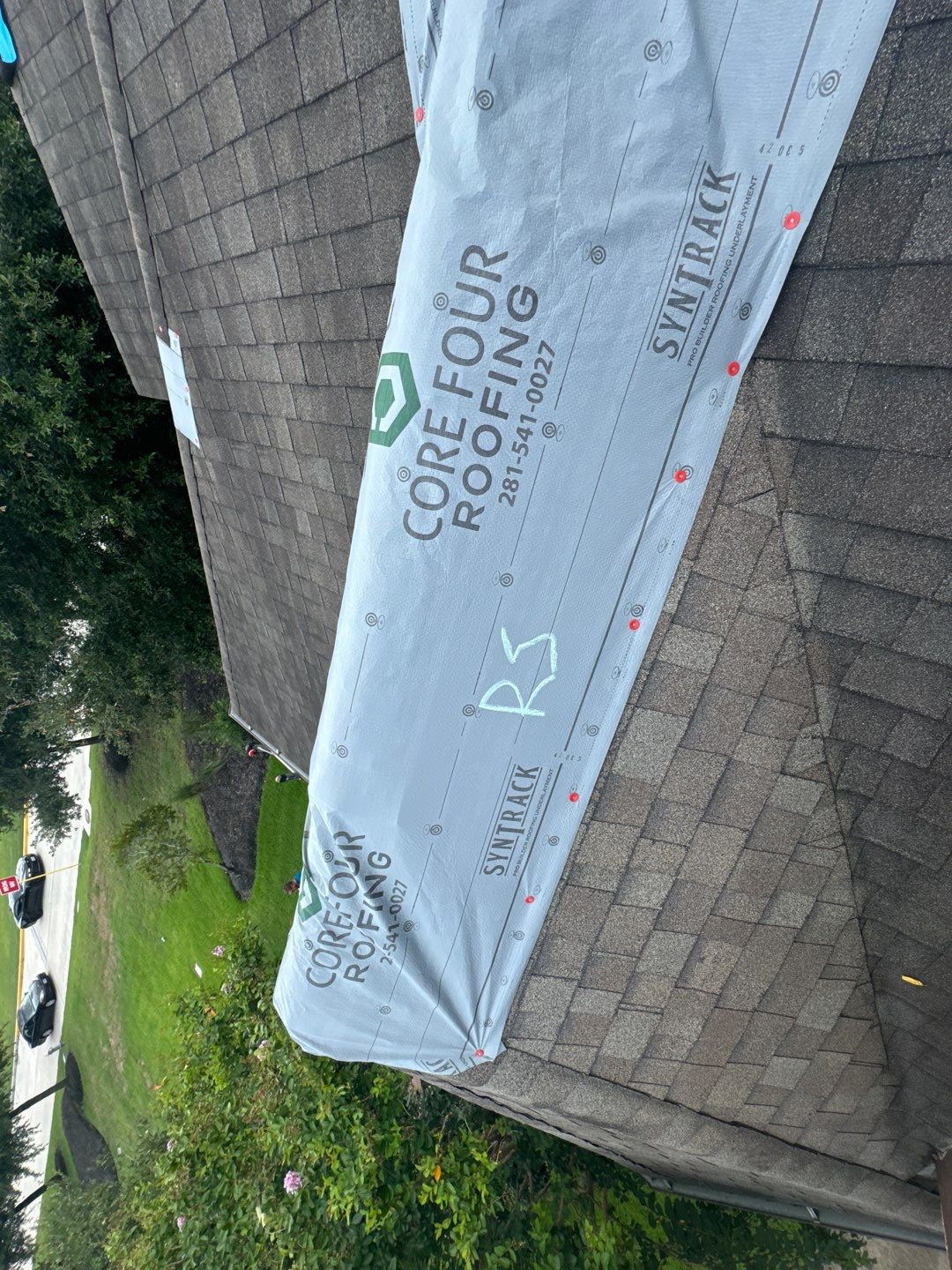 Residential Roofing Installation using IKO Dynasty by Core Four Roofing