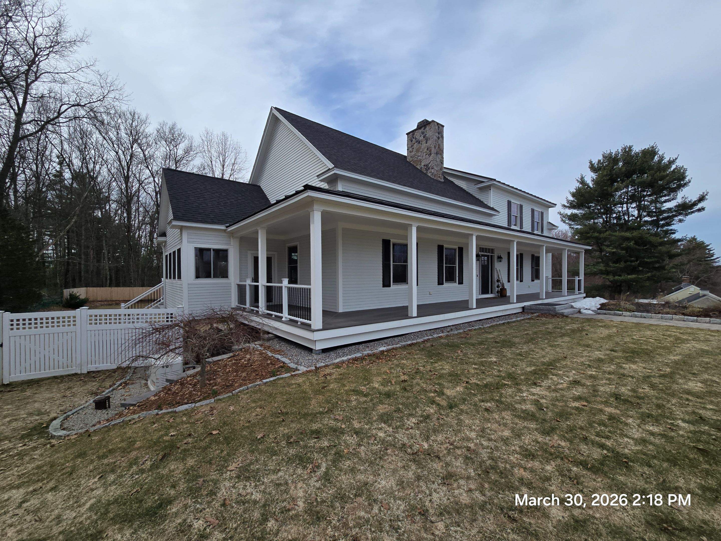 Full Exterior Painting for Bedford Farmhouse and Carriage House Garage by The Persnickety Painters